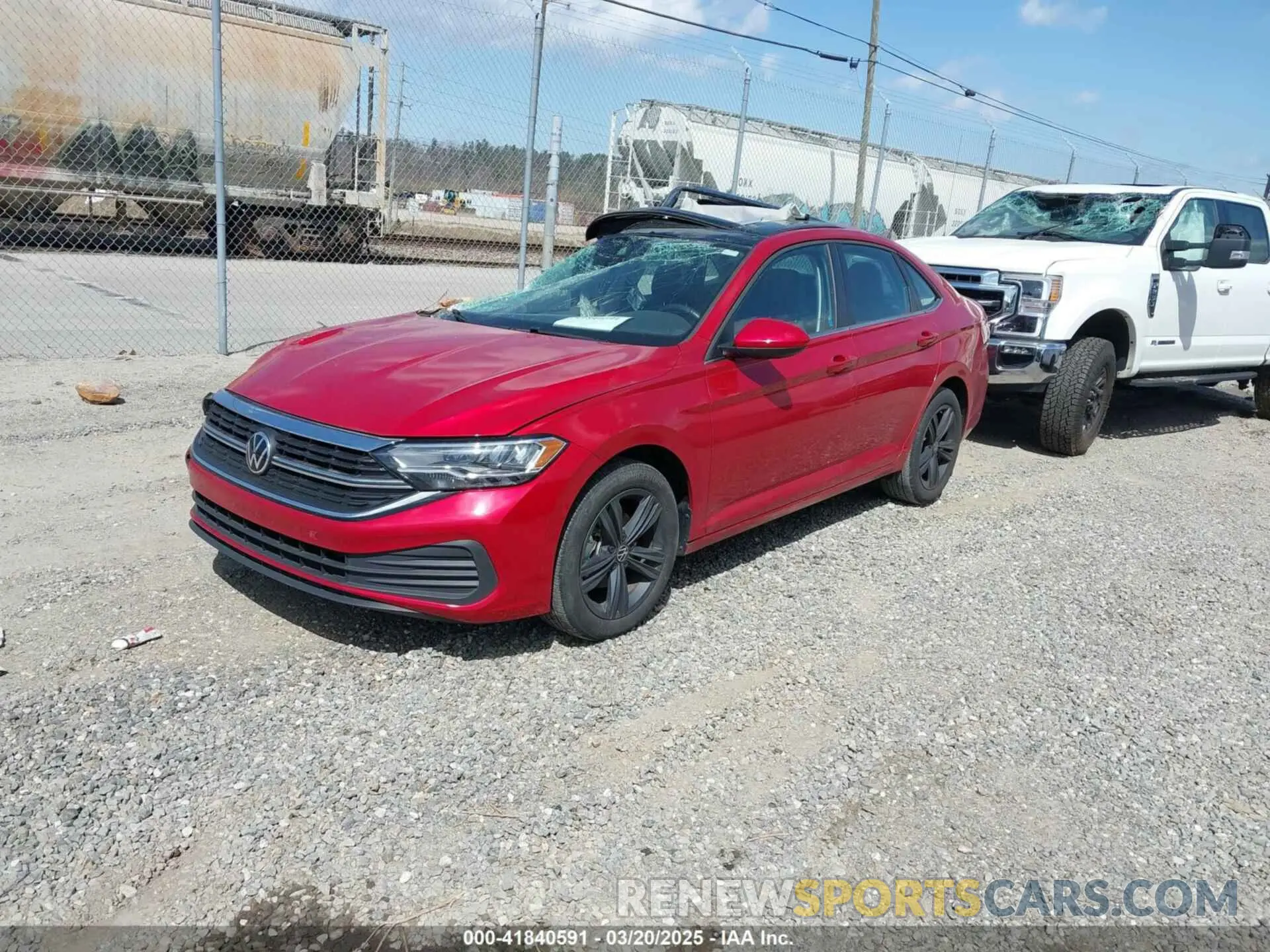 2 Photograph of a damaged car 3VW7M7BU1NM004359 VOLKSWAGEN JETTA 2022