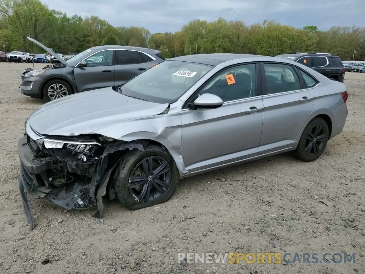 1 Photograph of a damaged car 3VW7M7BU8NM001233 VOLKSWAGEN JETTA 2022