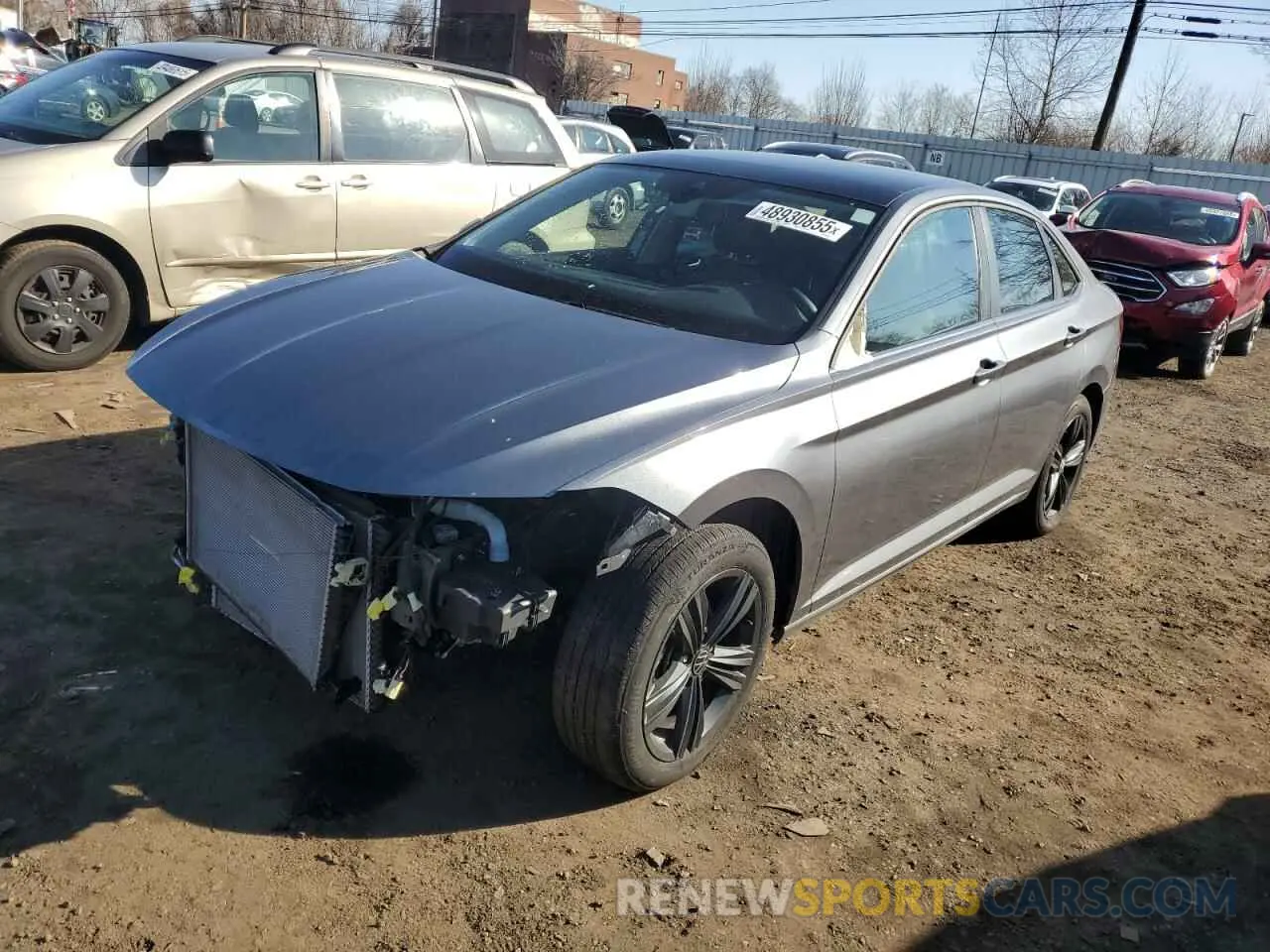 1 Photograph of a damaged car 3VW7M7BU9NM001385 VOLKSWAGEN JETTA 2022