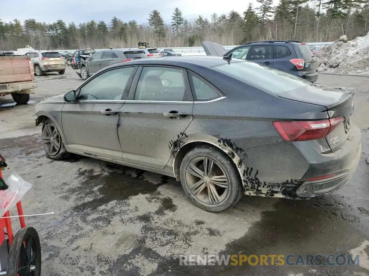 2 Photograph of a damaged car 3VW7M7BU9NM010345 VOLKSWAGEN JETTA 2022