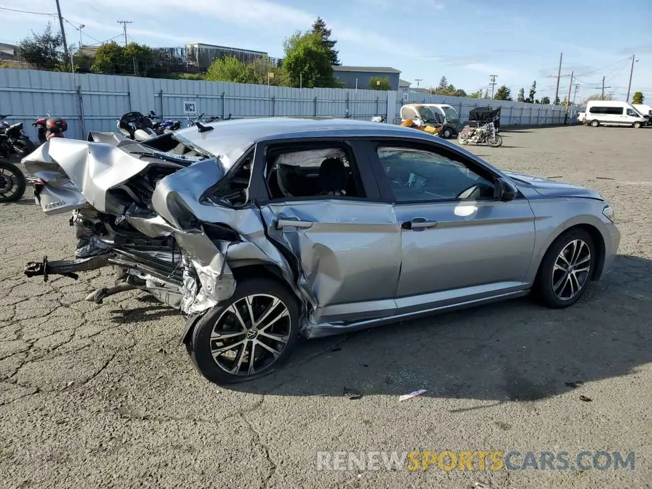 3 Photograph of a damaged car 3VWBM7BU3NM033310 VOLKSWAGEN JETTA 2022
