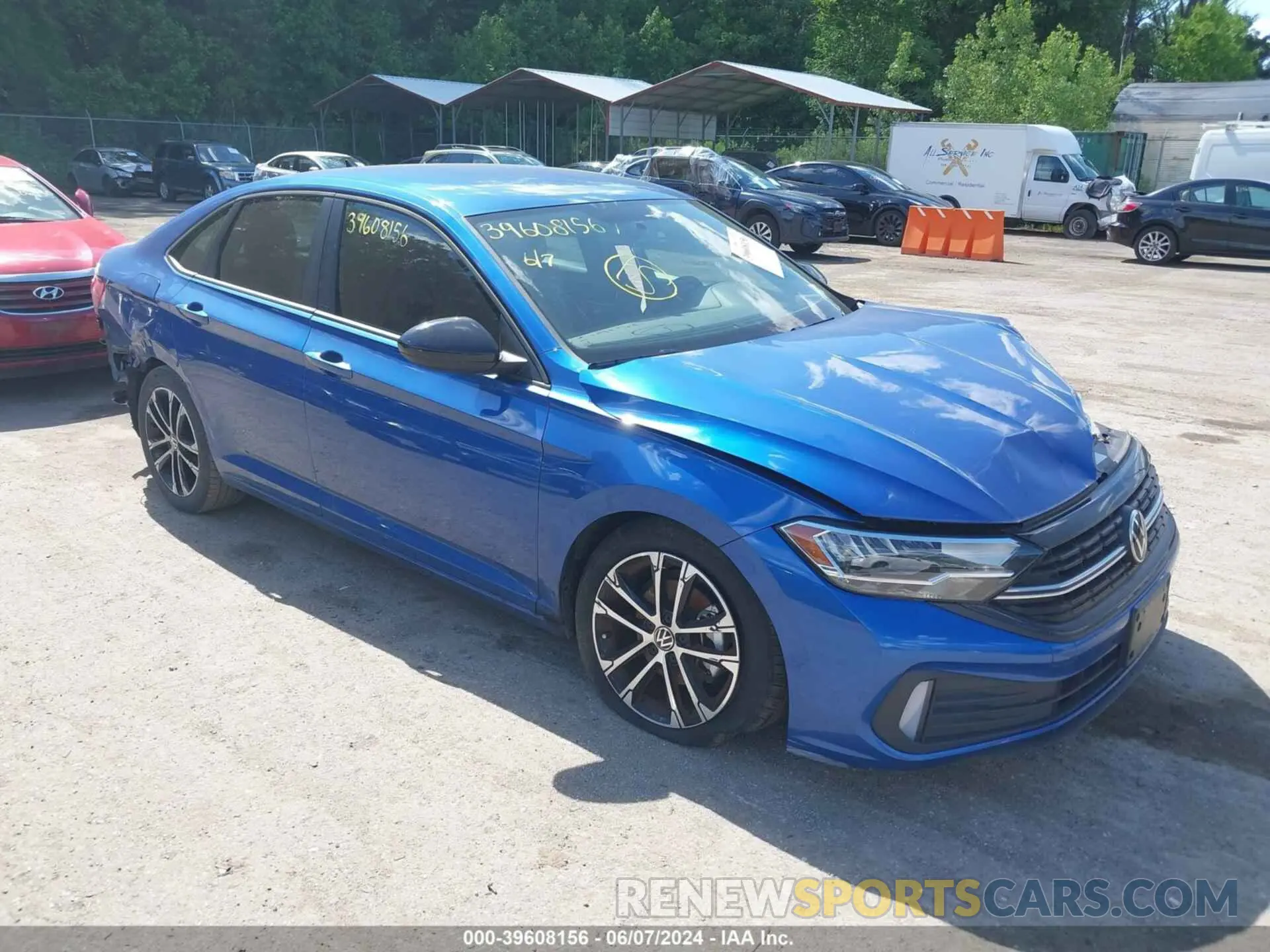 1 Photograph of a damaged car 3VWBM7BU4NM034529 VOLKSWAGEN JETTA 2022