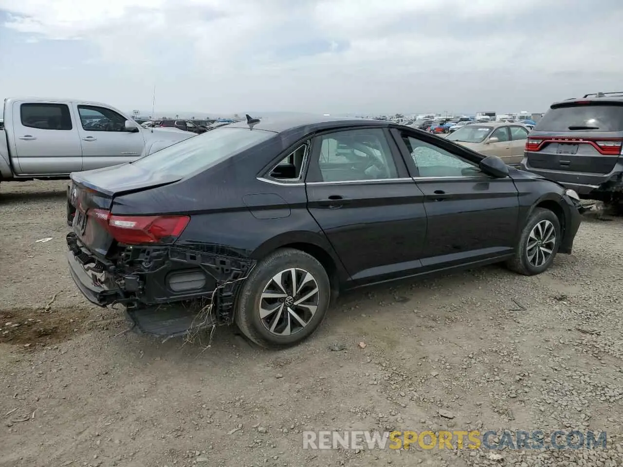 3 Photograph of a damaged car 3VWCM7BU9NM005984 VOLKSWAGEN JETTA 2022