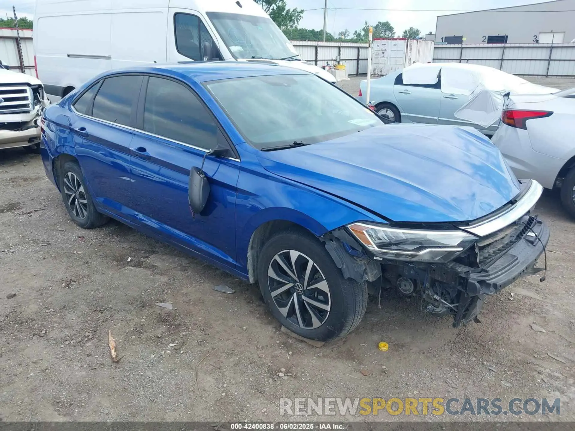 1 Photograph of a damaged car 3VW4M7BU0PM010739 VOLKSWAGEN JETTA 2023