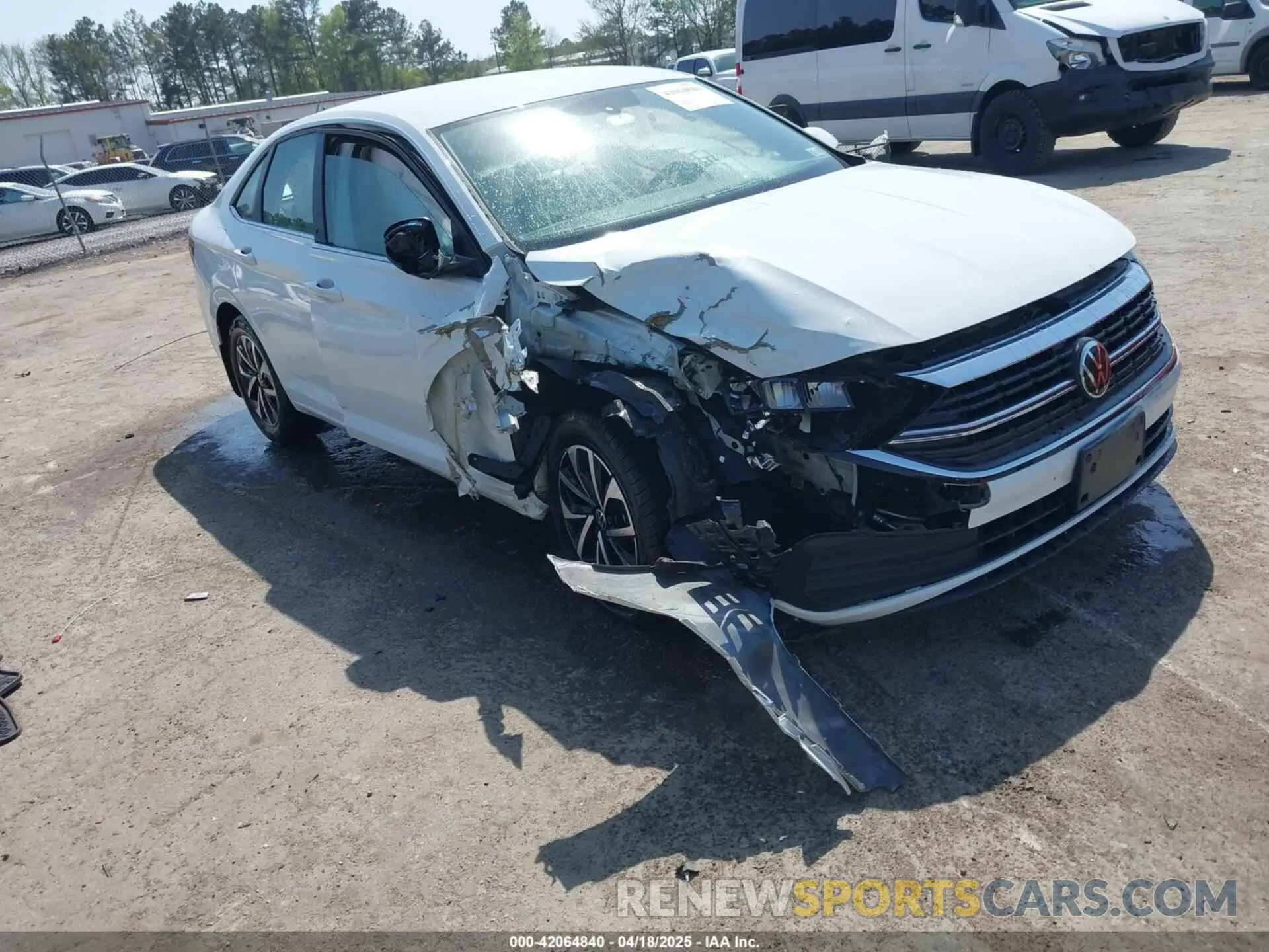 1 Photograph of a damaged car 3VW4M7BU4PM041881 VOLKSWAGEN JETTA 2023