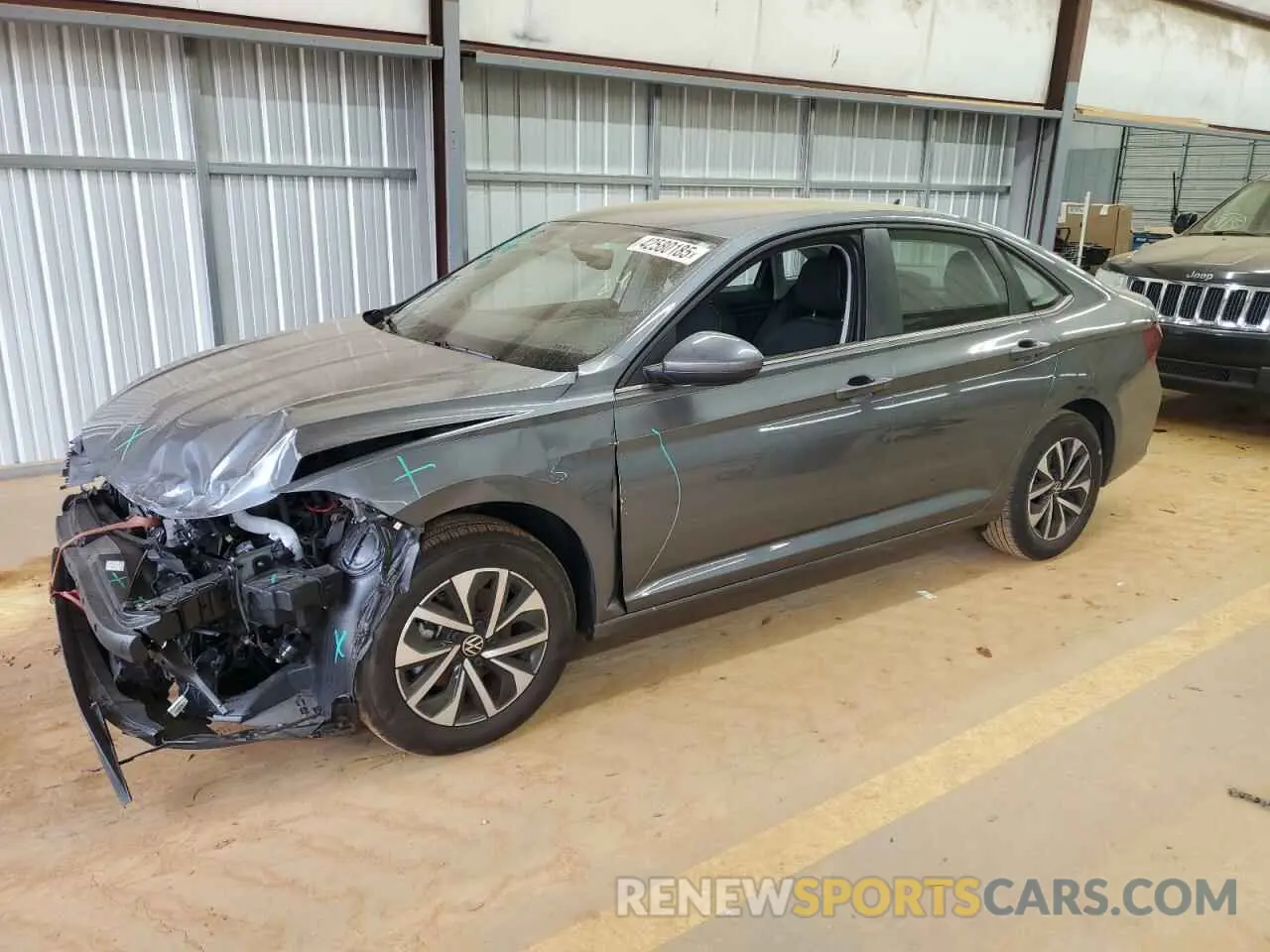1 Photograph of a damaged car 3VW5M7BU3PM036983 VOLKSWAGEN JETTA 2023