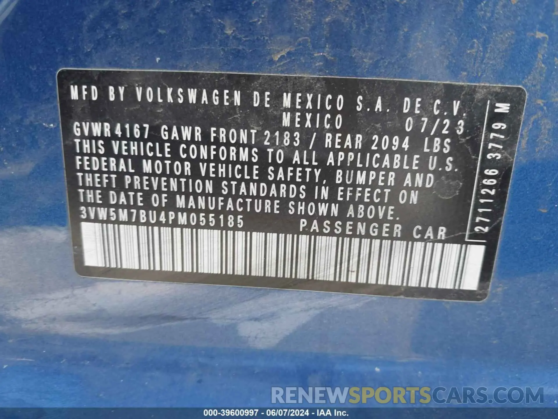 9 Photograph of a damaged car 3VW5M7BU4PM055185 VOLKSWAGEN JETTA 2023