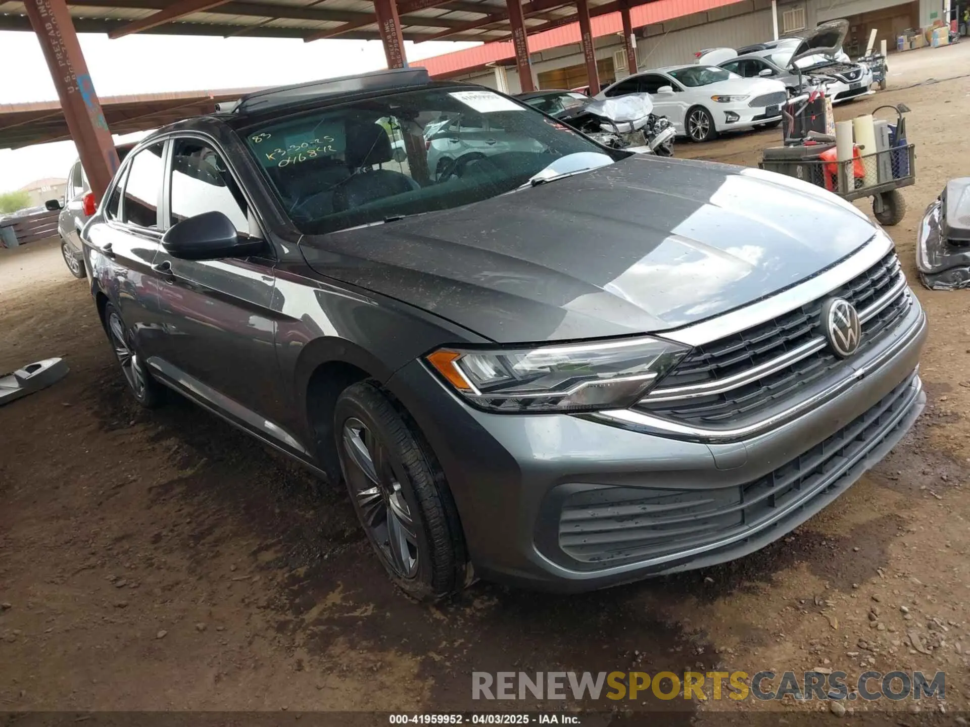 1 Photograph of a damaged car 3VW7M7BU1PM046842 VOLKSWAGEN JETTA 2023