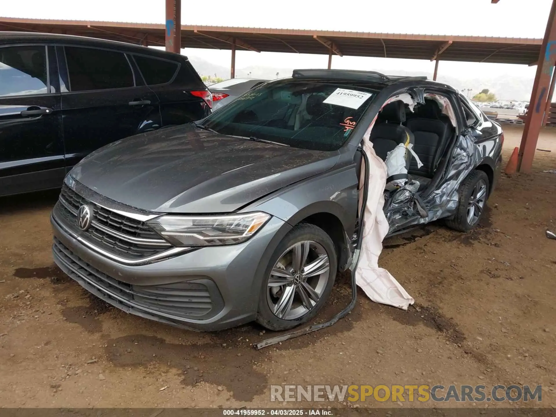 2 Photograph of a damaged car 3VW7M7BU1PM046842 VOLKSWAGEN JETTA 2023