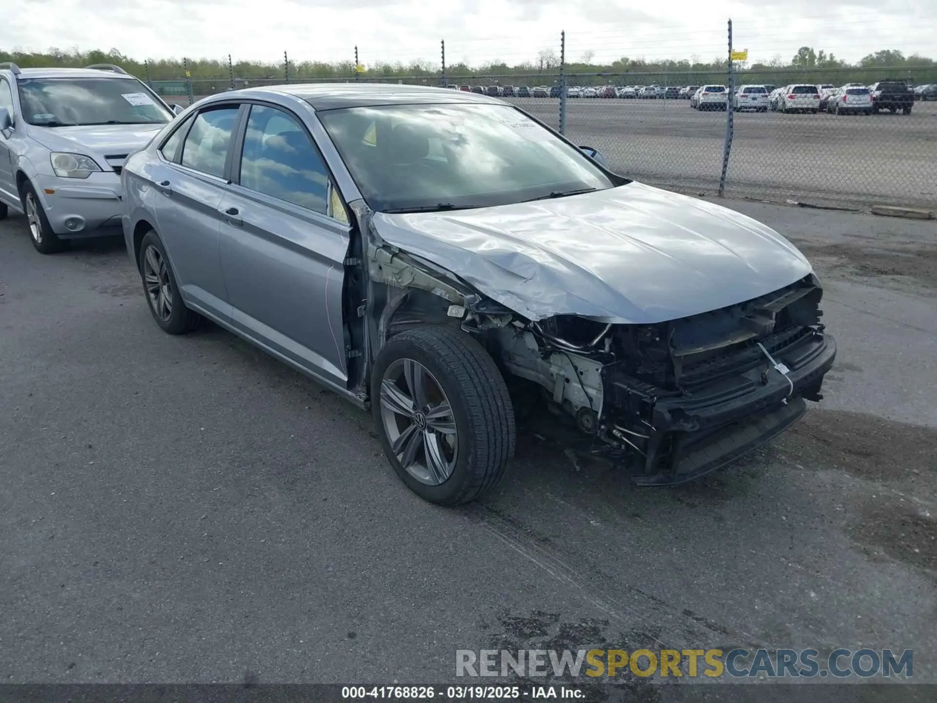 1 Photograph of a damaged car 3VW7M7BU2PM056005 VOLKSWAGEN JETTA 2023