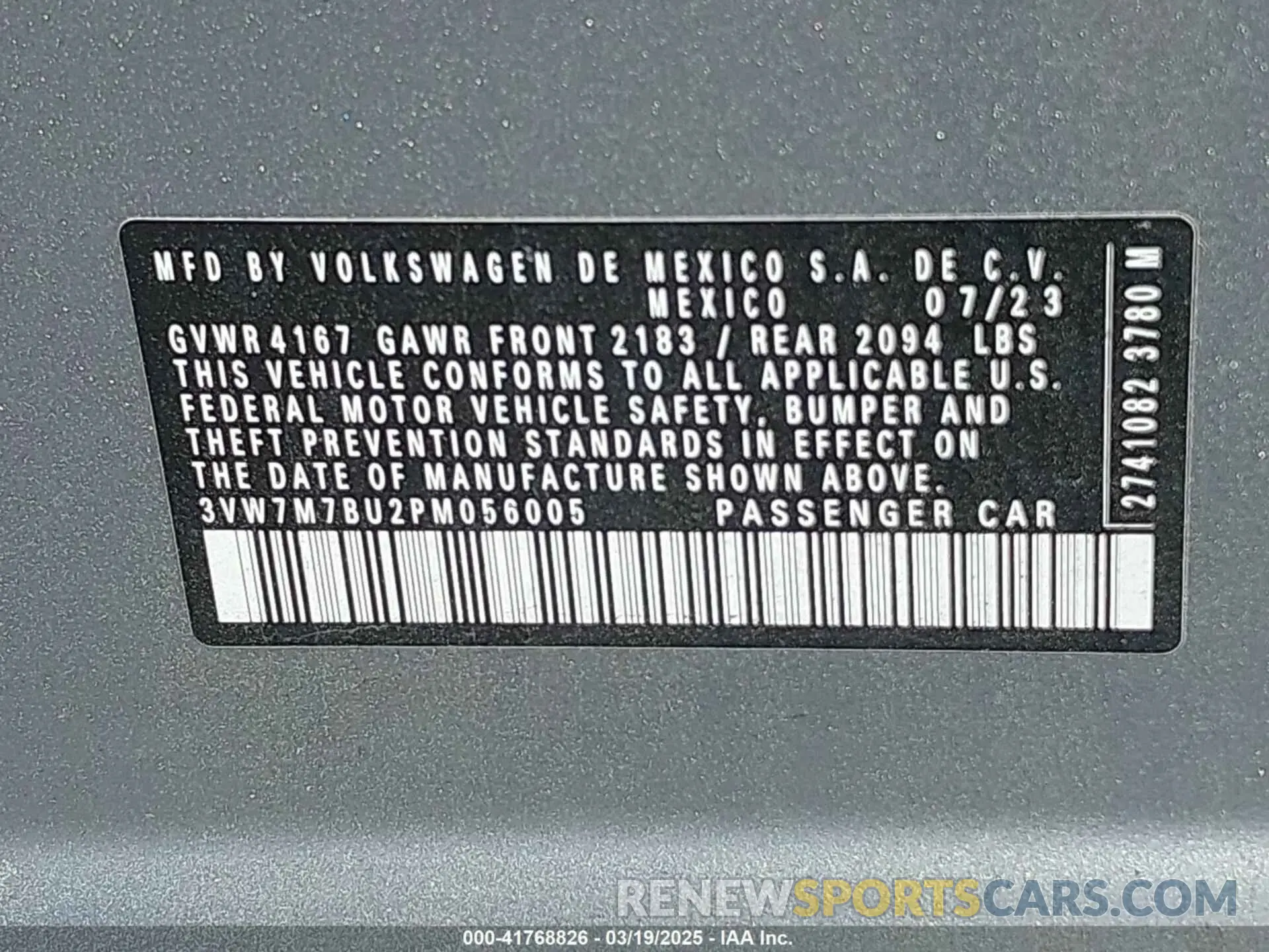 9 Photograph of a damaged car 3VW7M7BU2PM056005 VOLKSWAGEN JETTA 2023