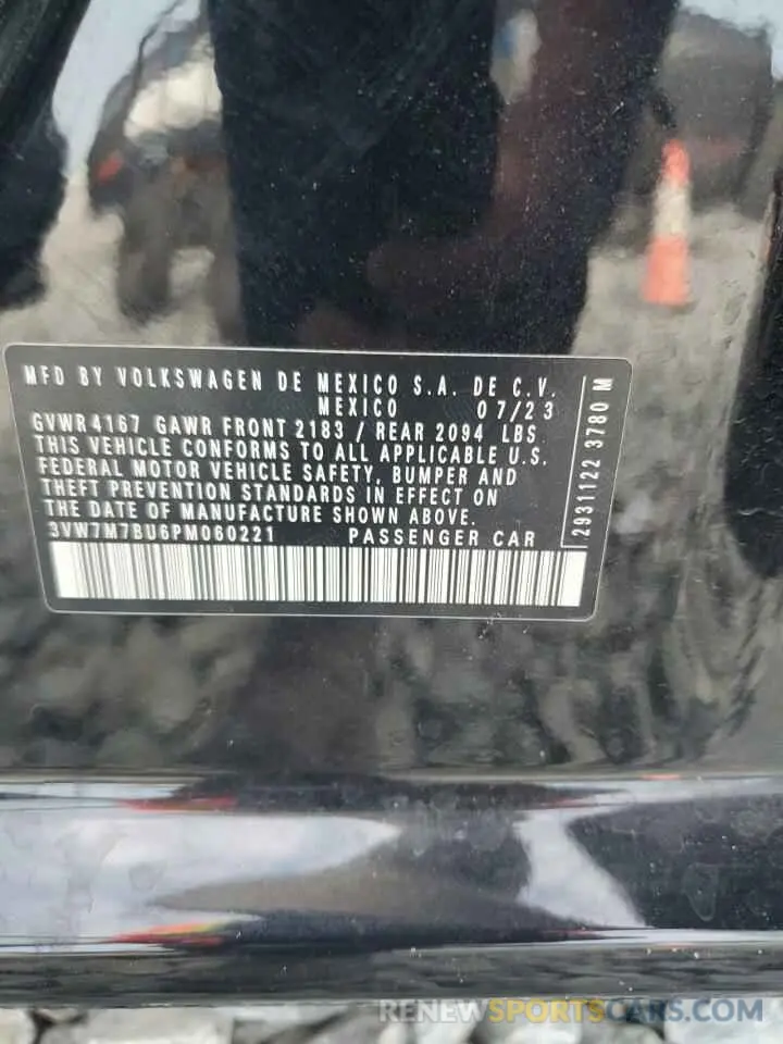 12 Photograph of a damaged car 3VW7M7BU6PM060221 VOLKSWAGEN JETTA 2023