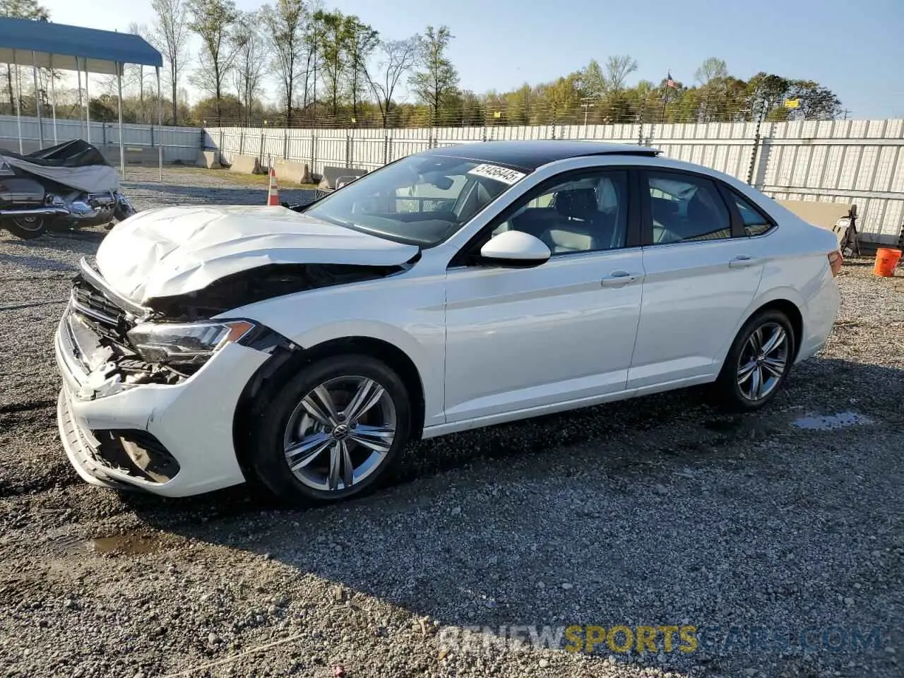 1 Photograph of a damaged car 3VW7M7BU8PM058633 VOLKSWAGEN JETTA 2023