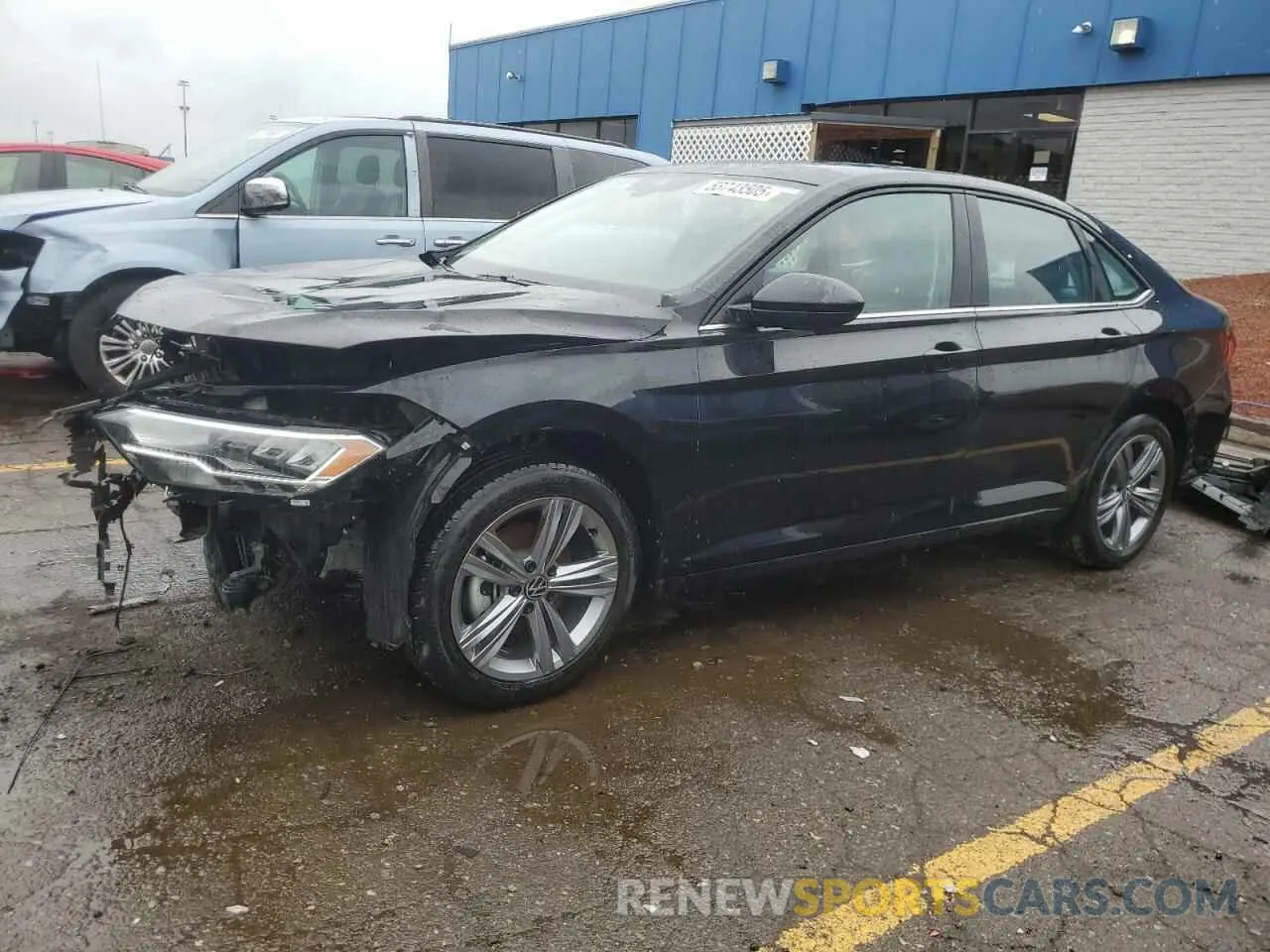 1 Photograph of a damaged car 3VW7M7BUXPM047875 VOLKSWAGEN JETTA 2023