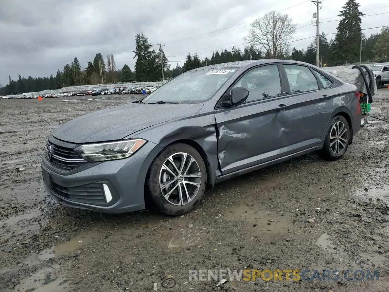 1 Photograph of a damaged car 3VWBM7BU7PM006145 VOLKSWAGEN JETTA 2023