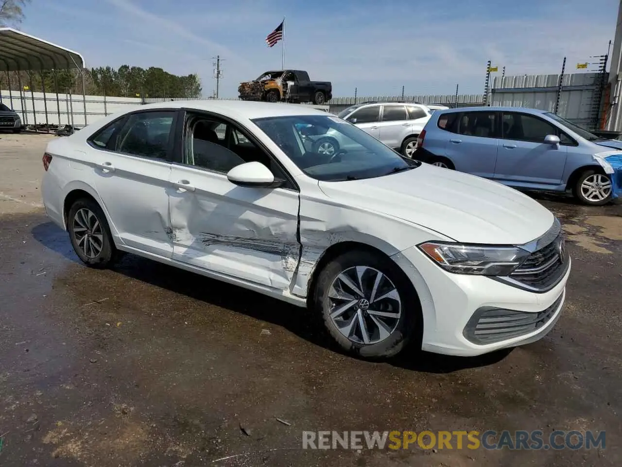 4 Photograph of a damaged car 3VW5M7BU0RM010845 VOLKSWAGEN JETTA 2024