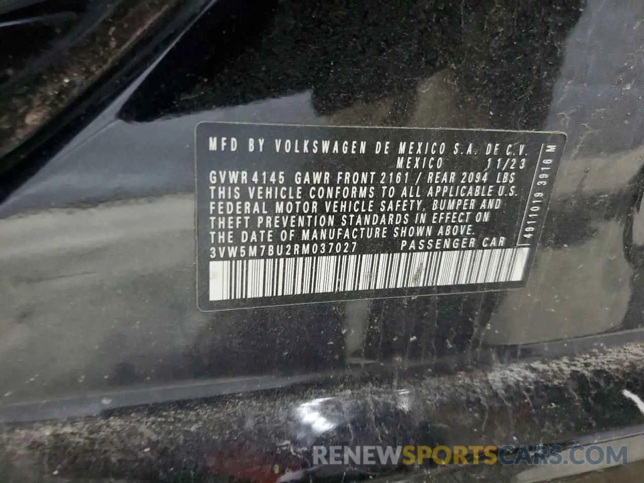 14 Photograph of a damaged car 3VW5M7BU2RM037027 VOLKSWAGEN JETTA 2024