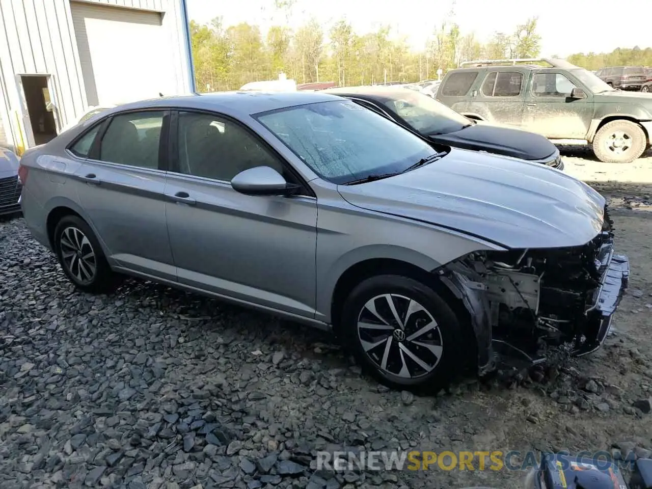 4 Photograph of a damaged car 3VW5M7BU3RM043984 VOLKSWAGEN JETTA 2024