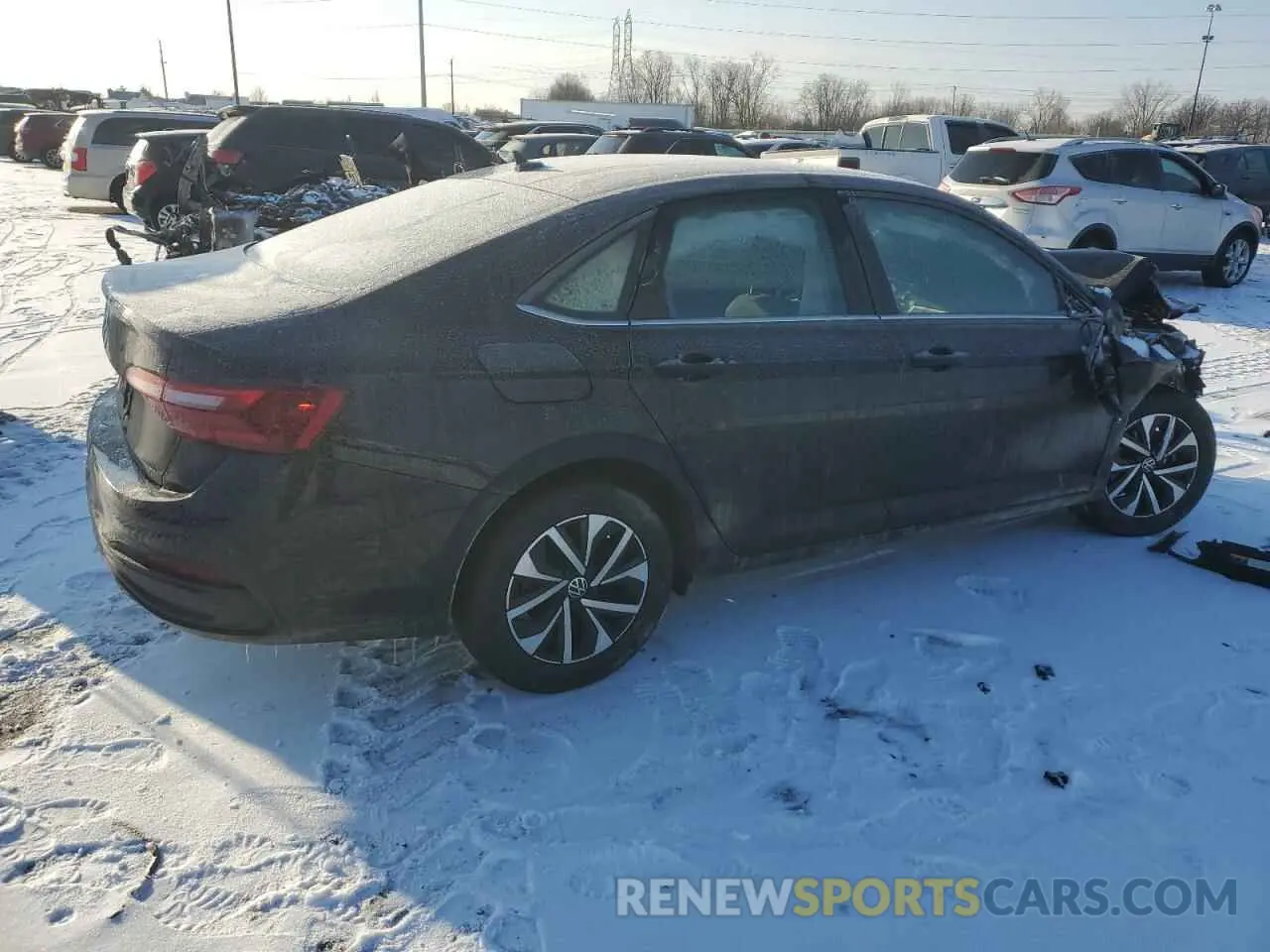 3 Photograph of a damaged car 3VW5M7BU3RM100040 VOLKSWAGEN JETTA 2024
