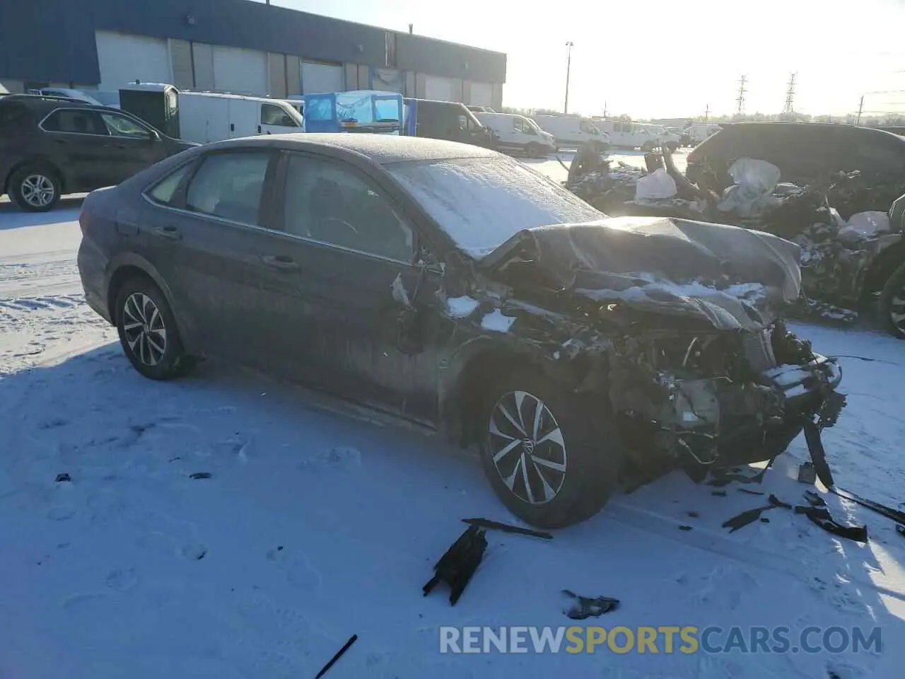 4 Photograph of a damaged car 3VW5M7BU3RM100040 VOLKSWAGEN JETTA 2024