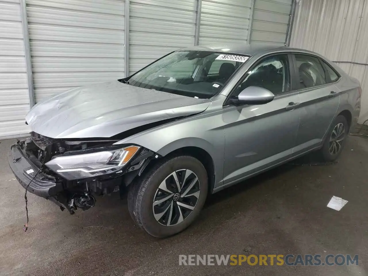 1 Photograph of a damaged car 3VW5M7BU4RM091395 VOLKSWAGEN JETTA 2024