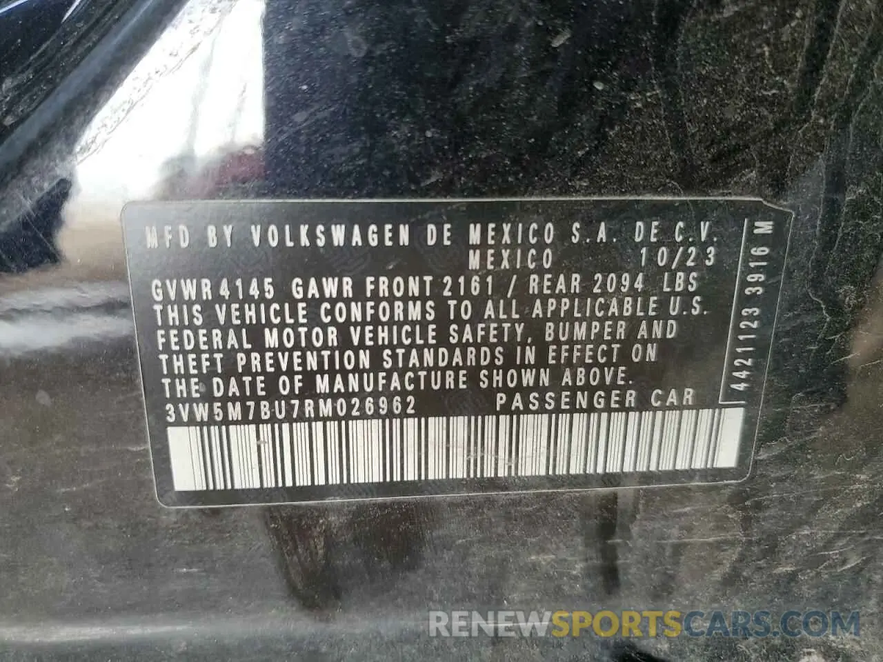 12 Photograph of a damaged car 3VW5M7BU7RM026962 VOLKSWAGEN JETTA 2024