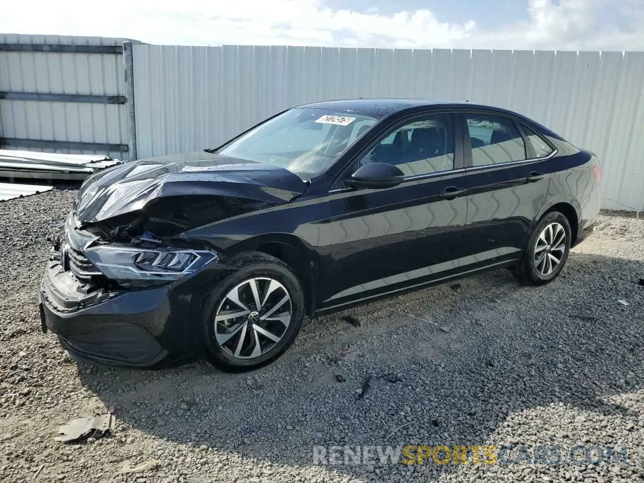 1 Photograph of a damaged car 3VW5M7BU7RM053501 VOLKSWAGEN JETTA 2024
