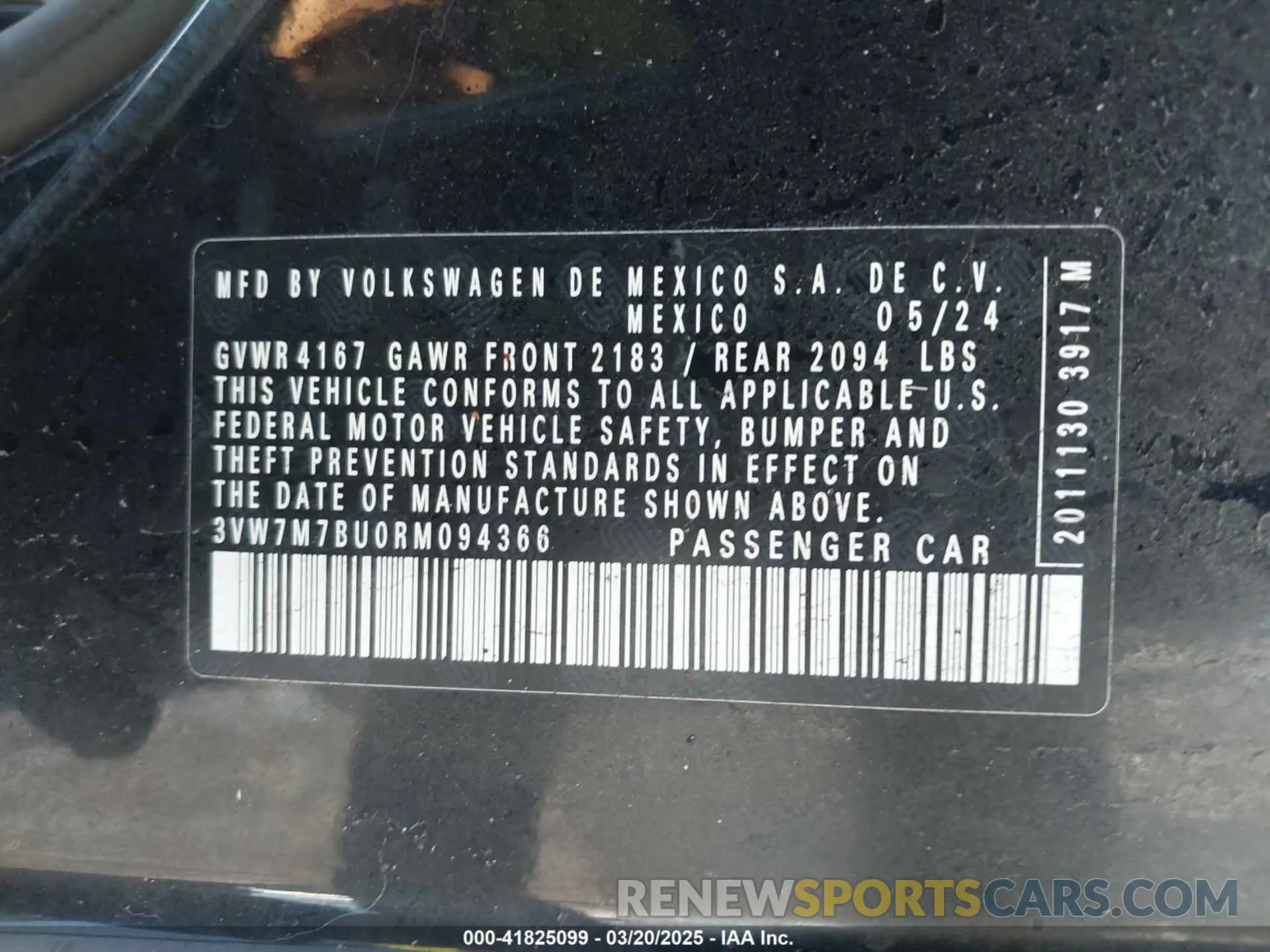 9 Photograph of a damaged car 3VW7M7BU0RM094366 VOLKSWAGEN JETTA 2024