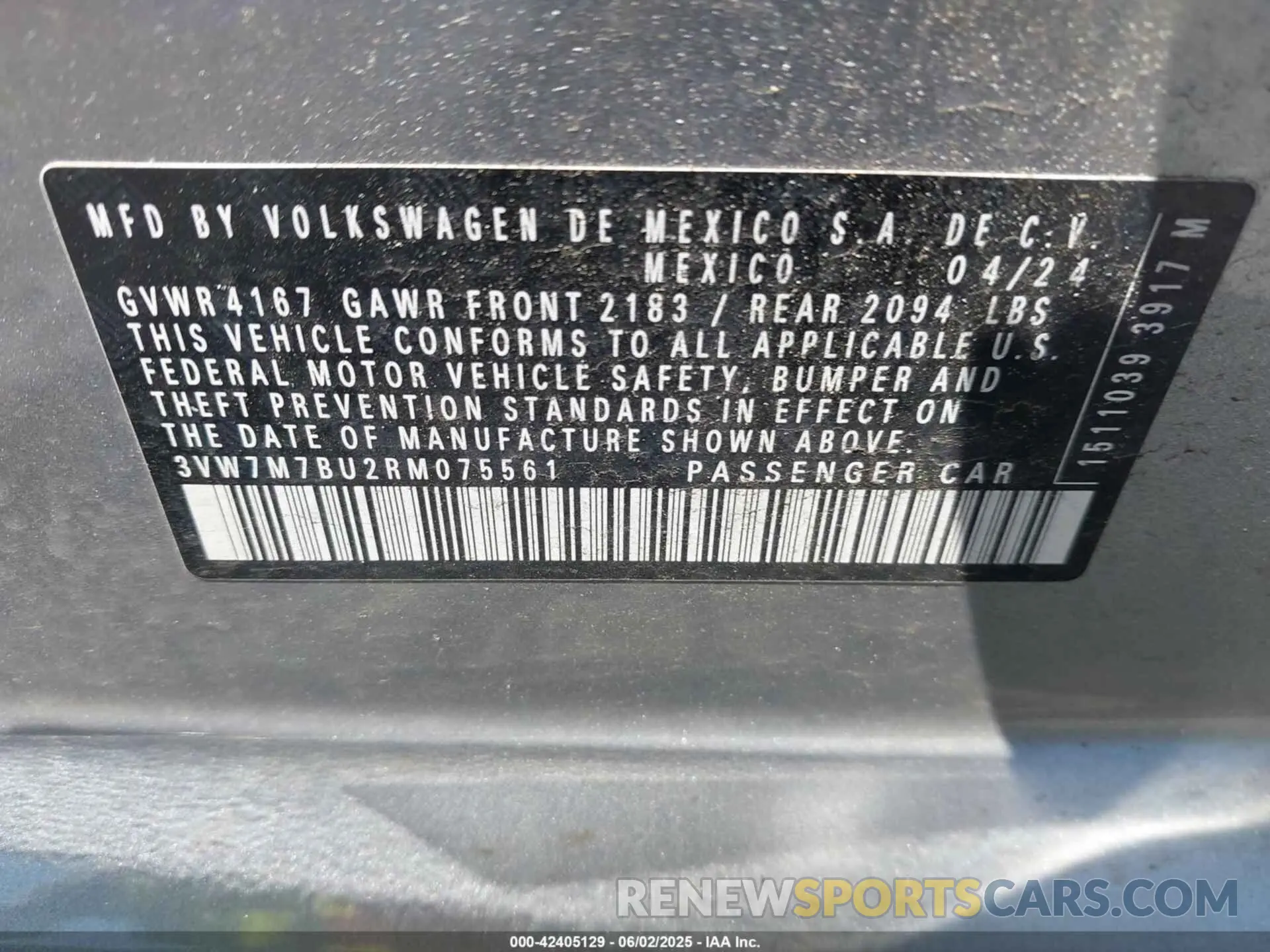 9 Photograph of a damaged car 3VW7M7BU2RM075561 VOLKSWAGEN JETTA 2024