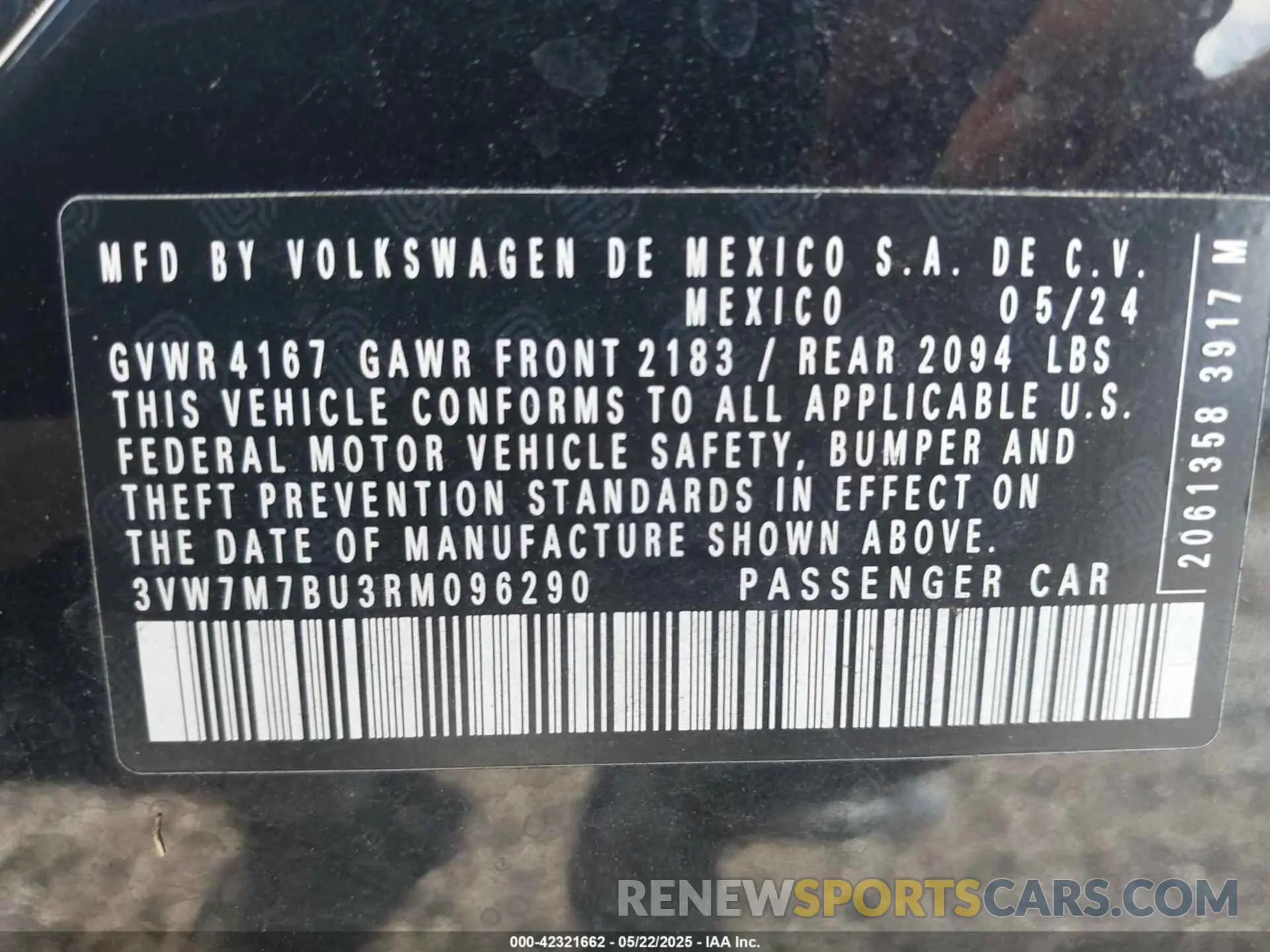 9 Photograph of a damaged car 3VW7M7BU3RM096290 VOLKSWAGEN JETTA 2024