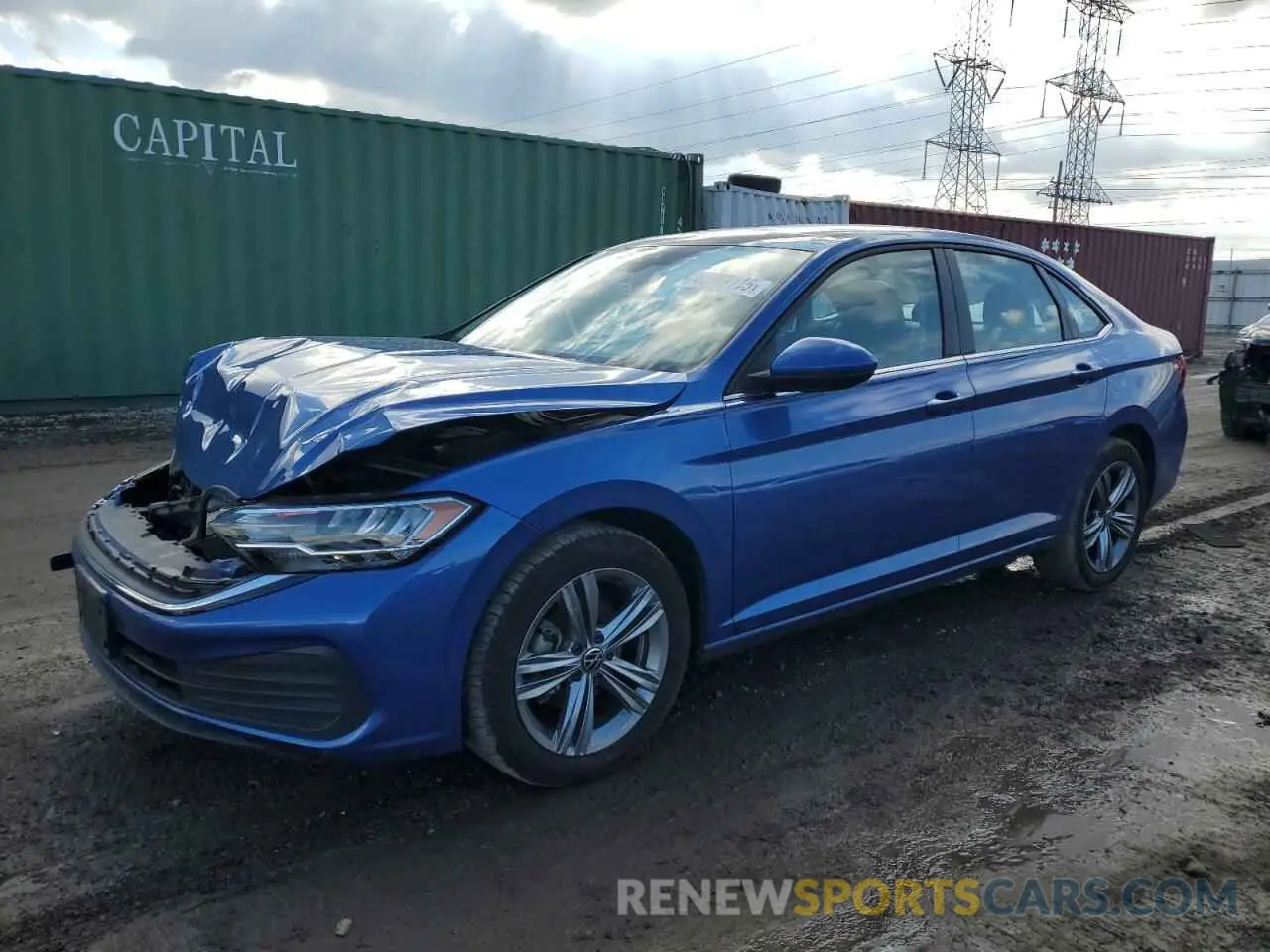 1 Photograph of a damaged car 3VW7M7BU5RM007545 VOLKSWAGEN JETTA 2024