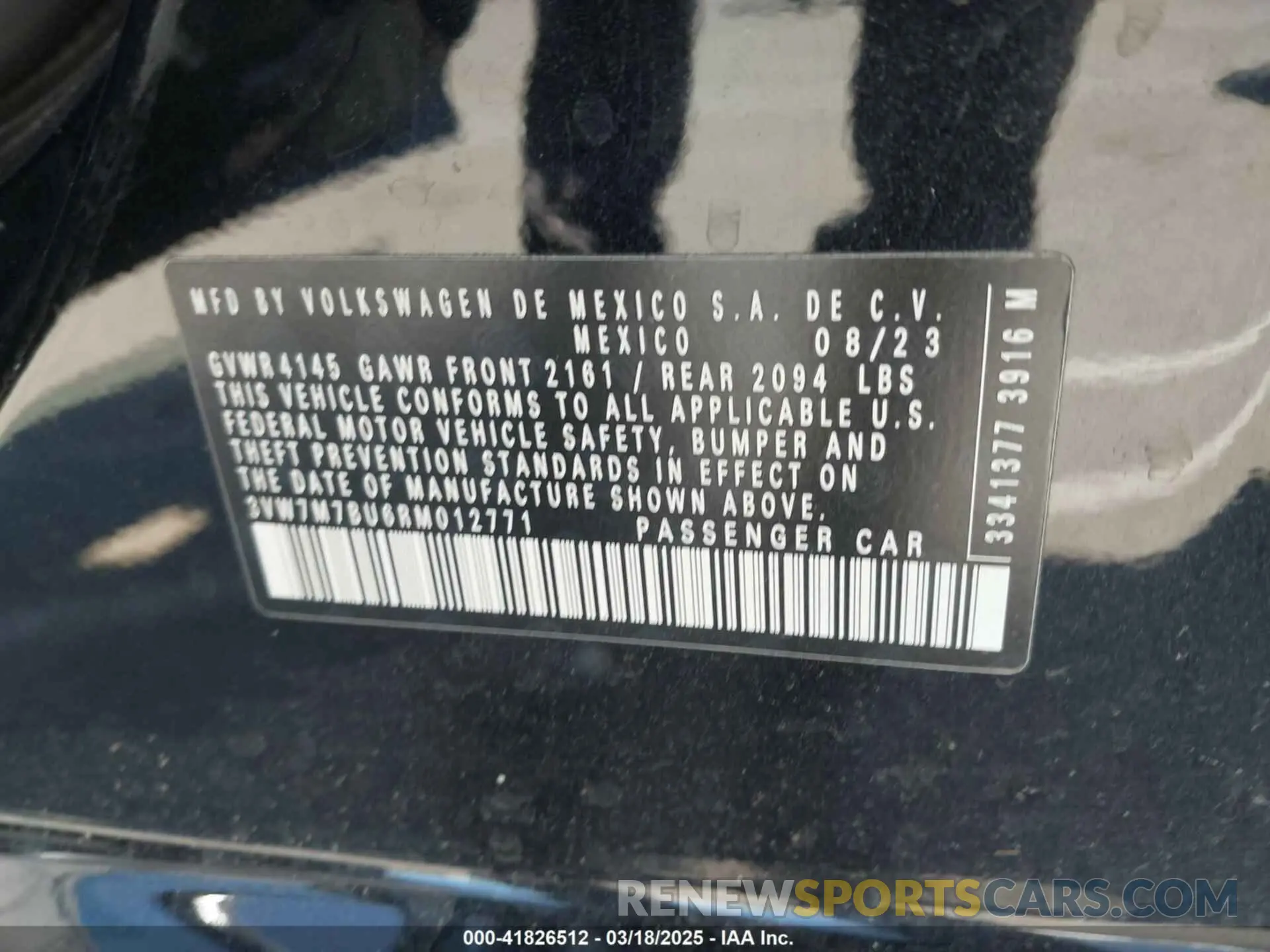 9 Photograph of a damaged car 3VW7M7BU6RM012771 VOLKSWAGEN JETTA 2024