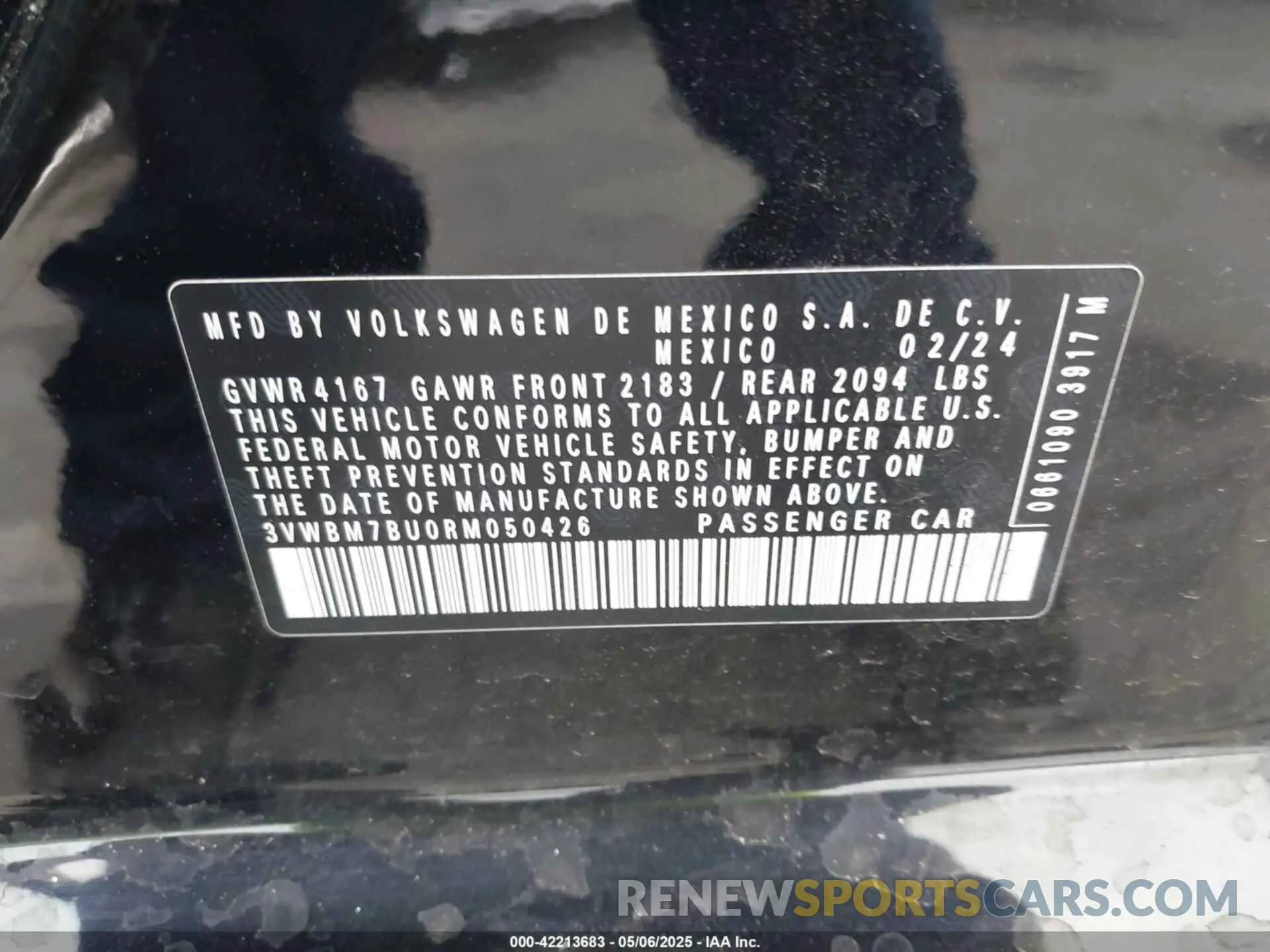 9 Photograph of a damaged car 3VWBM7BU0RM050426 VOLKSWAGEN JETTA 2024
