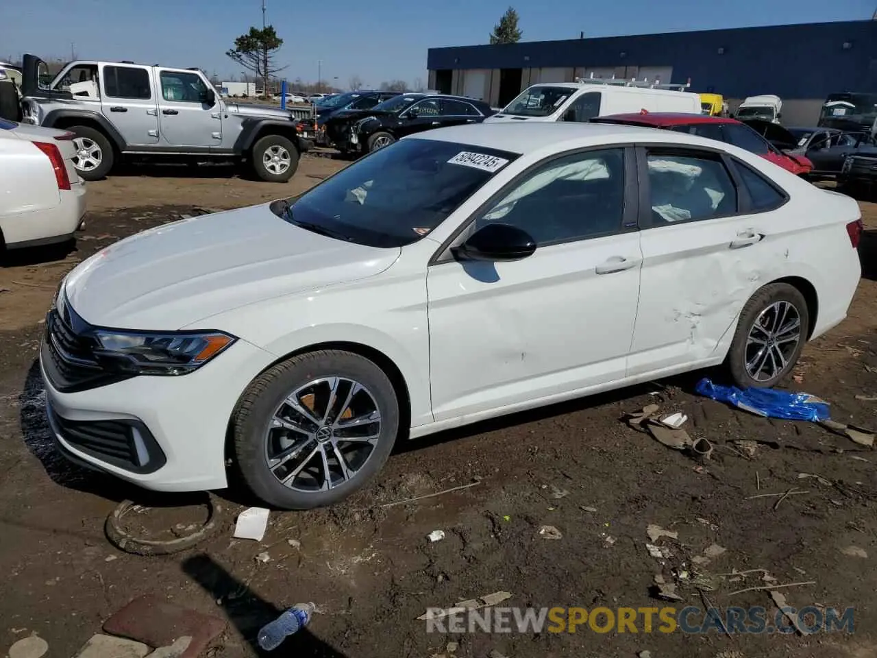 1 Photograph of a damaged car 3VWBM7BU2RM075229 VOLKSWAGEN JETTA 2024