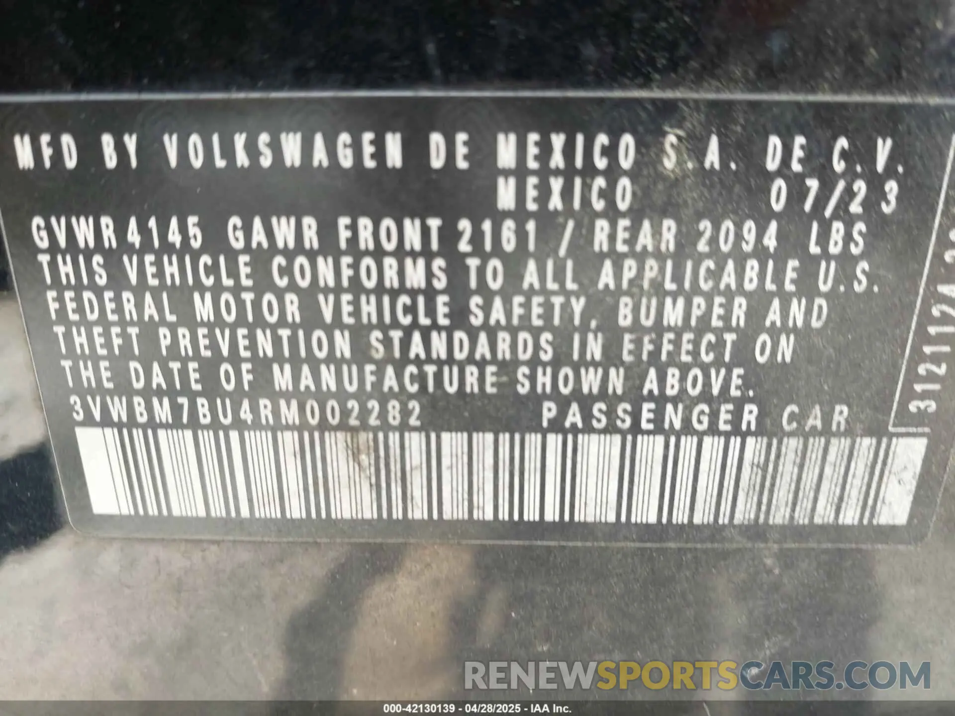 9 Photograph of a damaged car 3VWBM7BU4RM002282 VOLKSWAGEN JETTA 2024
