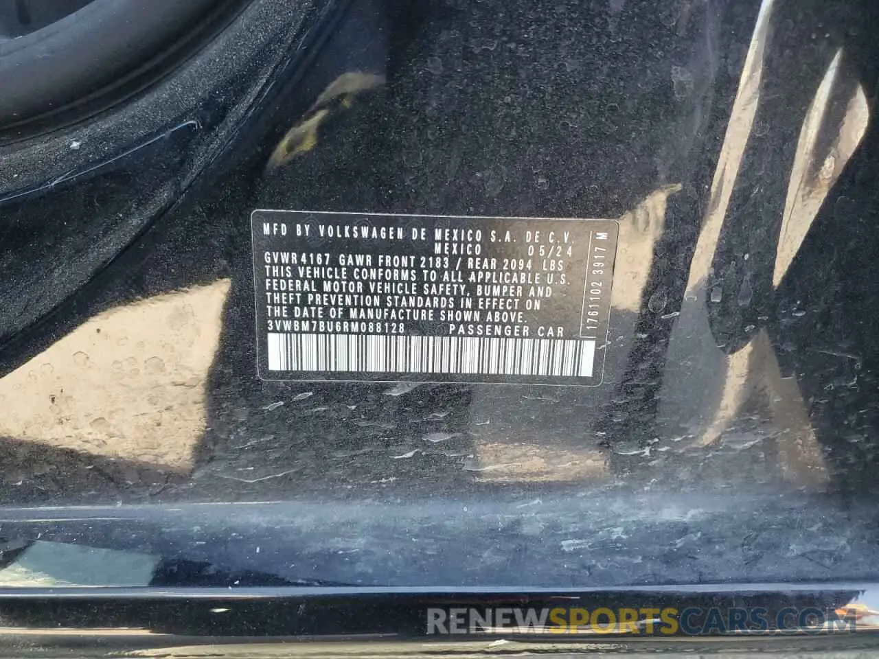 14 Photograph of a damaged car 3VWBM7BU6RM088128 VOLKSWAGEN JETTA 2024