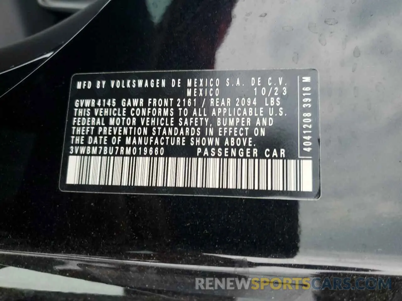 12 Photograph of a damaged car 3VWBM7BU7RM019660 VOLKSWAGEN JETTA 2024