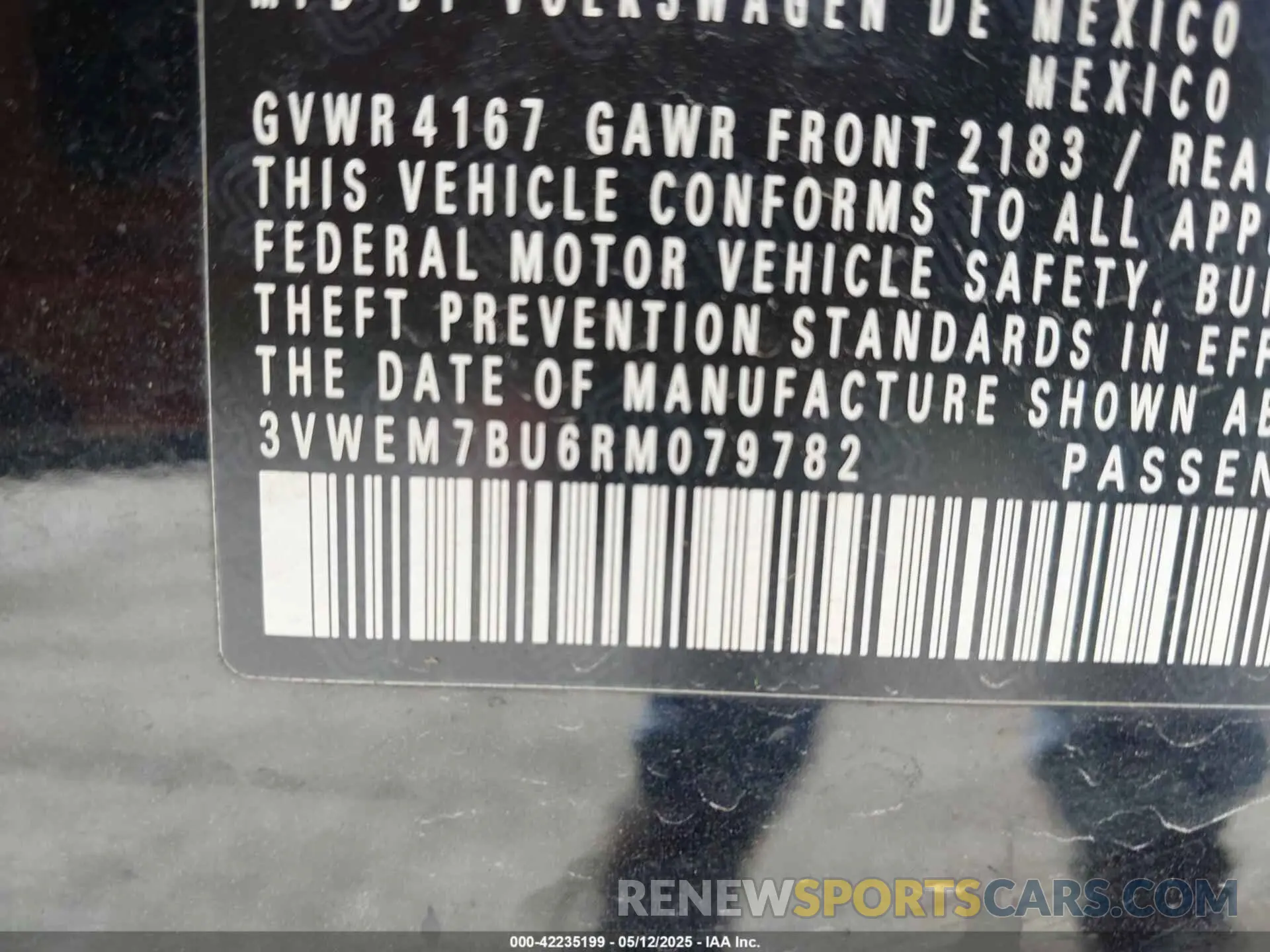 9 Photograph of a damaged car 3VWEM7BU6RM079782 VOLKSWAGEN JETTA 2024