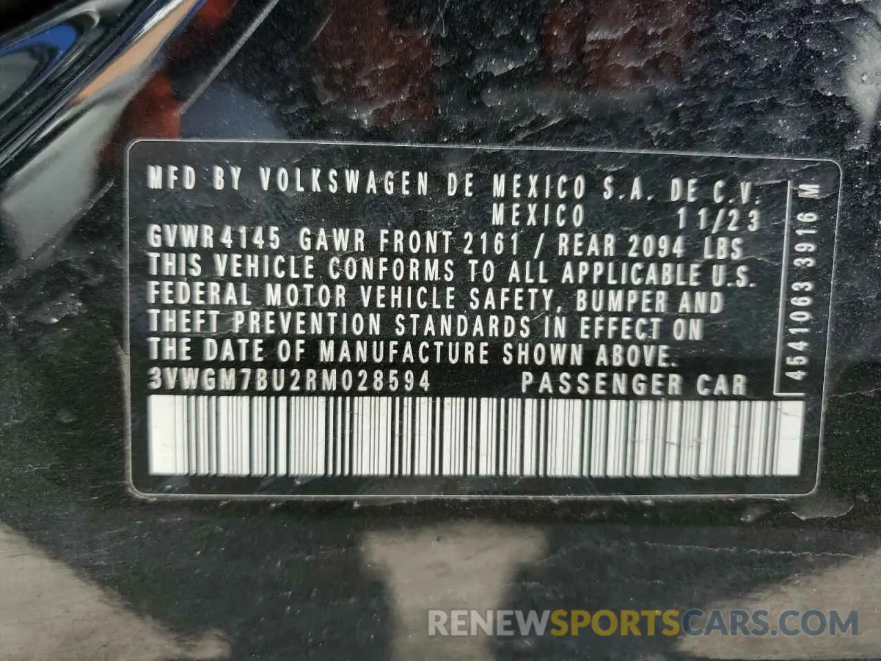 14 Photograph of a damaged car 3VWGM7BU2RM028594 VOLKSWAGEN JETTA 2024