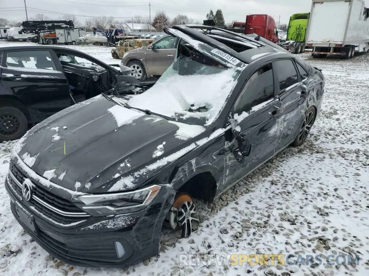 1 Photograph of a damaged car 3VWSM7BU3RM009787 VOLKSWAGEN JETTA 2024