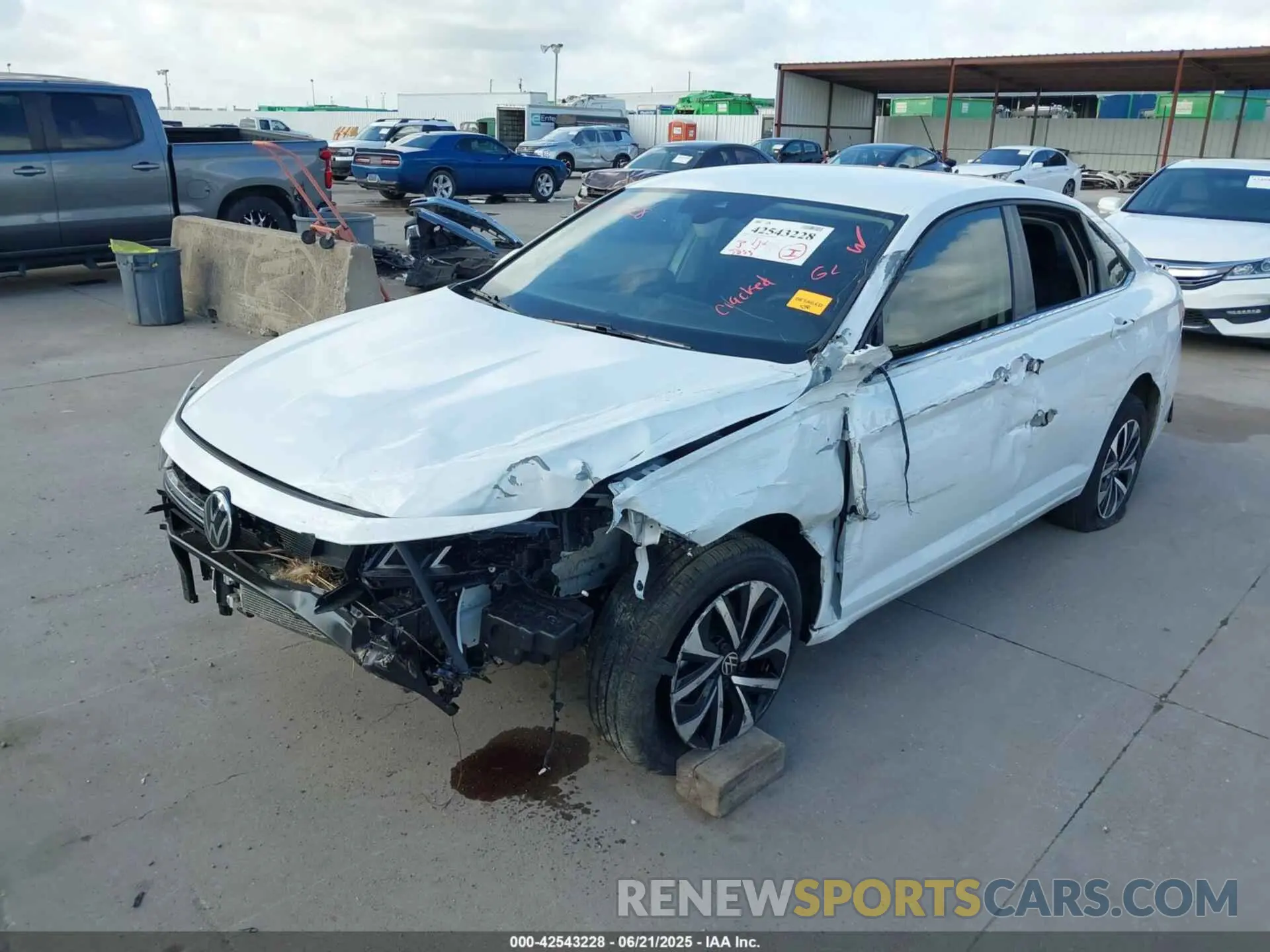 2 Photograph of a damaged car 3VW5X7BU2SM052642 VOLKSWAGEN JETTA 2025