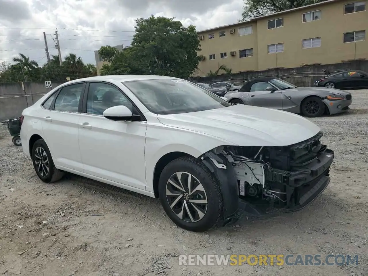 4 Photograph of a damaged car 3VW5X7BU3SM057929 VOLKSWAGEN JETTA 2025