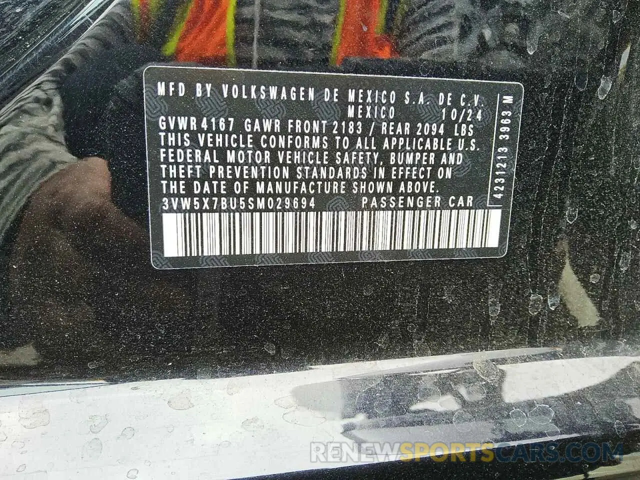 12 Photograph of a damaged car 3VW5X7BU5SM029694 VOLKSWAGEN JETTA 2025