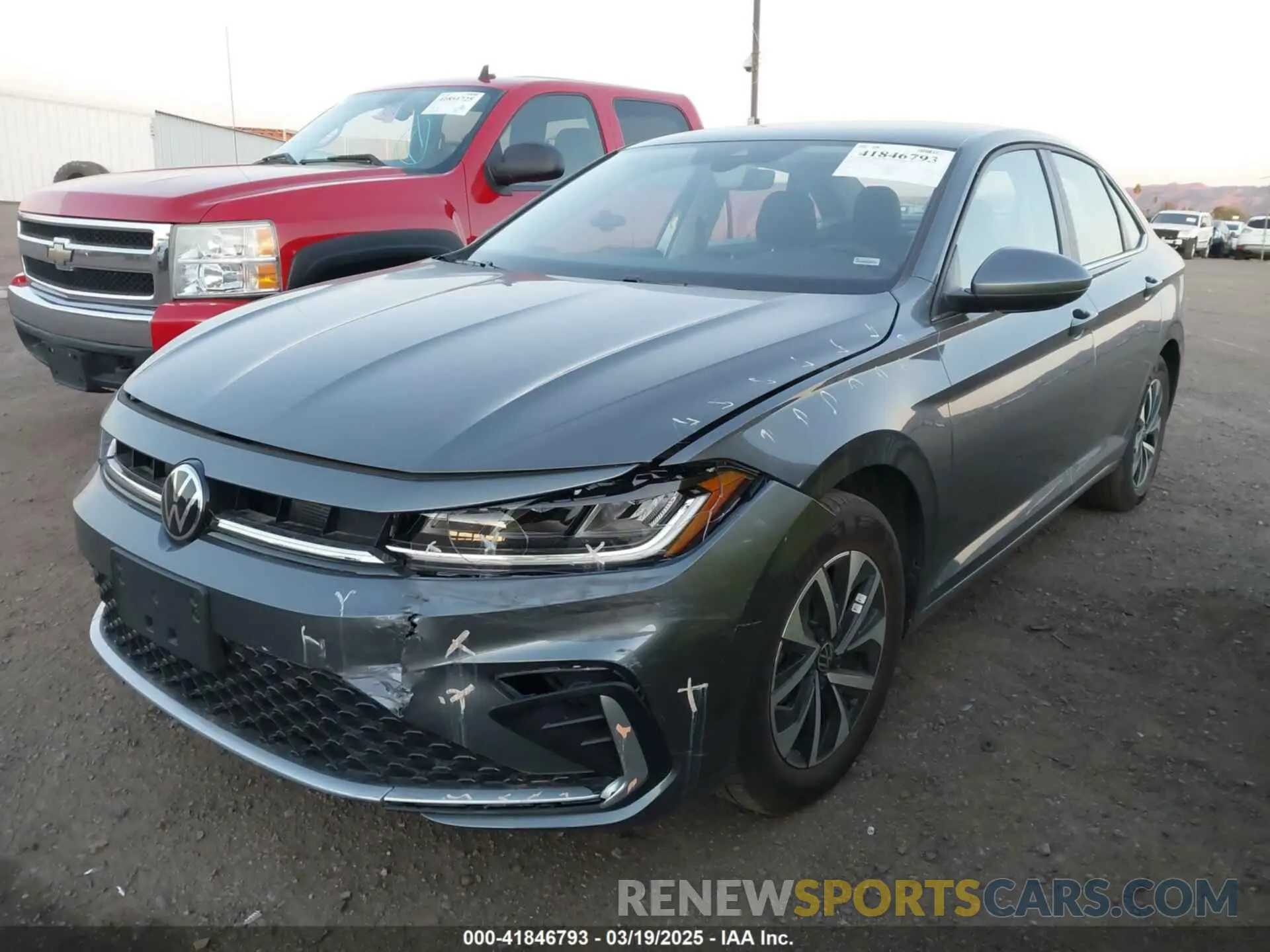 2 Photograph of a damaged car 3VW5X7BU7SM013903 VOLKSWAGEN JETTA 2025
