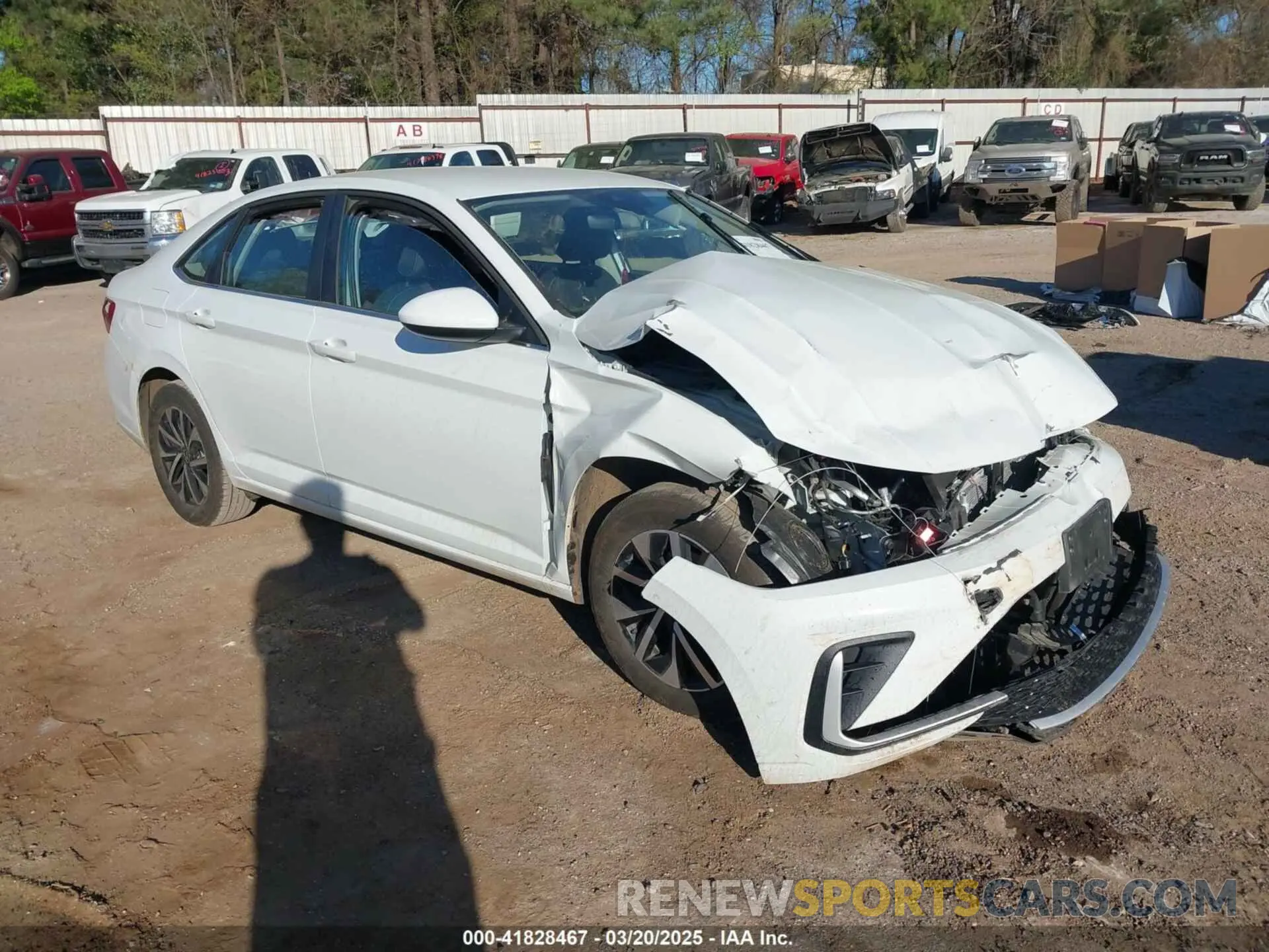1 Photograph of a damaged car 3VW5X7BU9SM000828 VOLKSWAGEN JETTA 2025