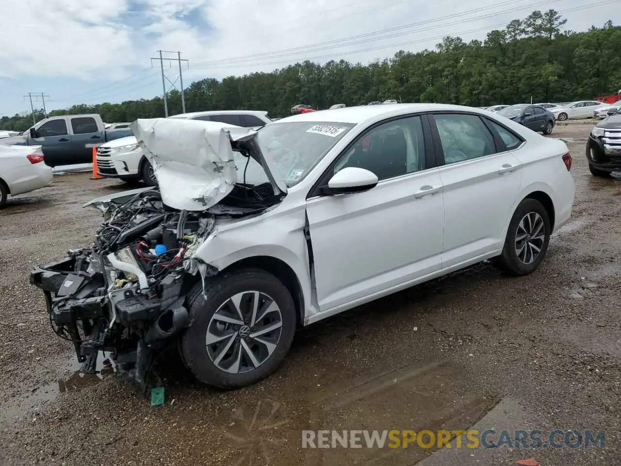 1 Photograph of a damaged car 3VW5X7BUXSM006671 VOLKSWAGEN JETTA 2025