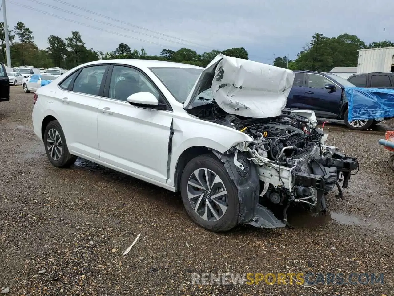 4 Photograph of a damaged car 3VW5X7BUXSM006671 VOLKSWAGEN JETTA 2025