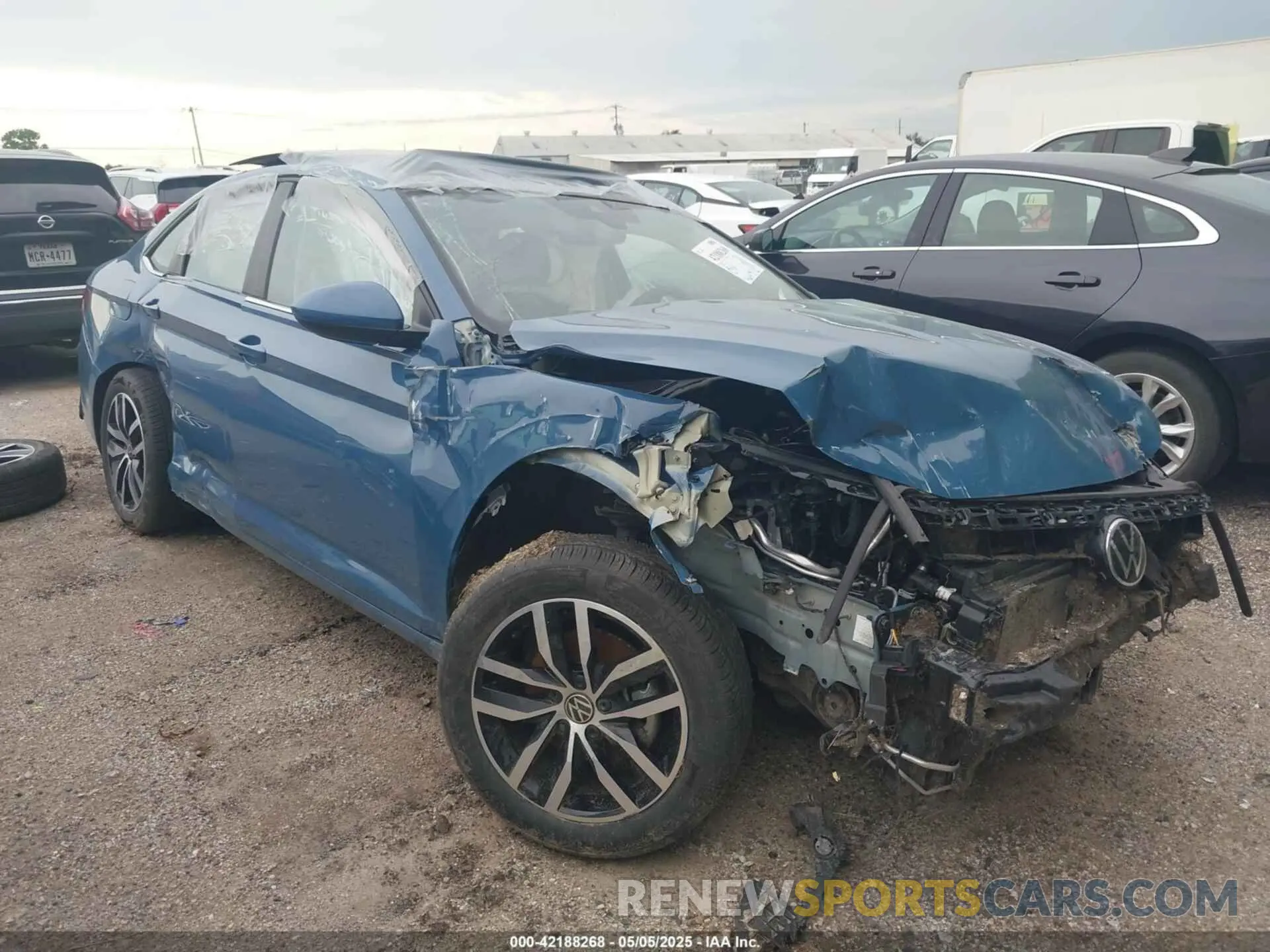 1 Photograph of a damaged car 3VW7X7BU0SM043351 VOLKSWAGEN JETTA 2025
