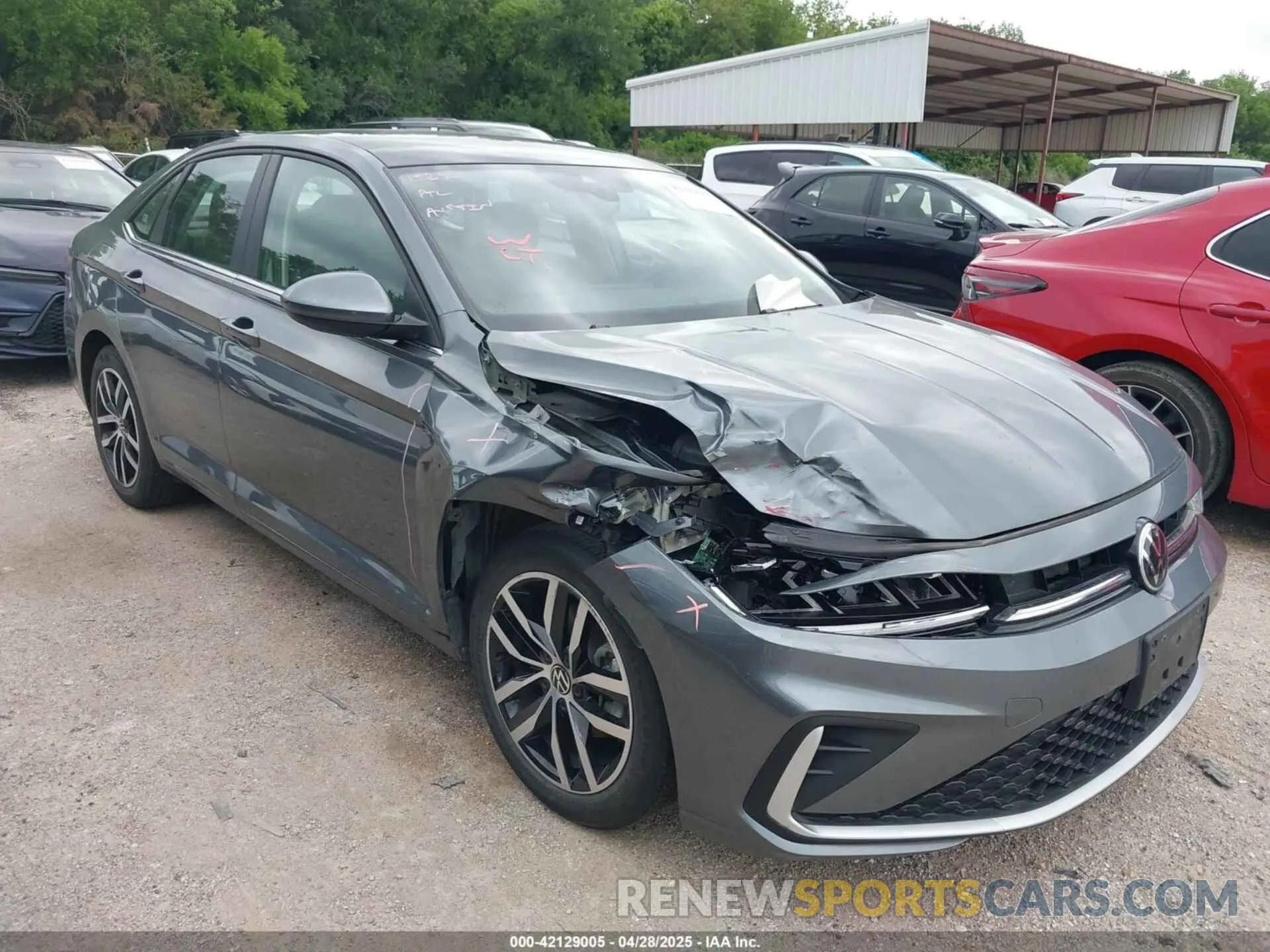 1 Photograph of a damaged car 3VW7X7BU8SM007617 VOLKSWAGEN JETTA 2025
