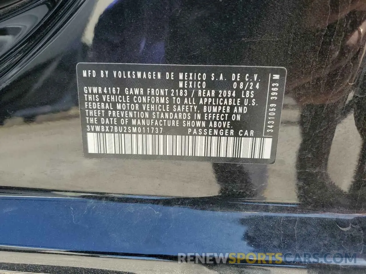 12 Photograph of a damaged car 3VWBX7BU2SM011737 VOLKSWAGEN JETTA 2025